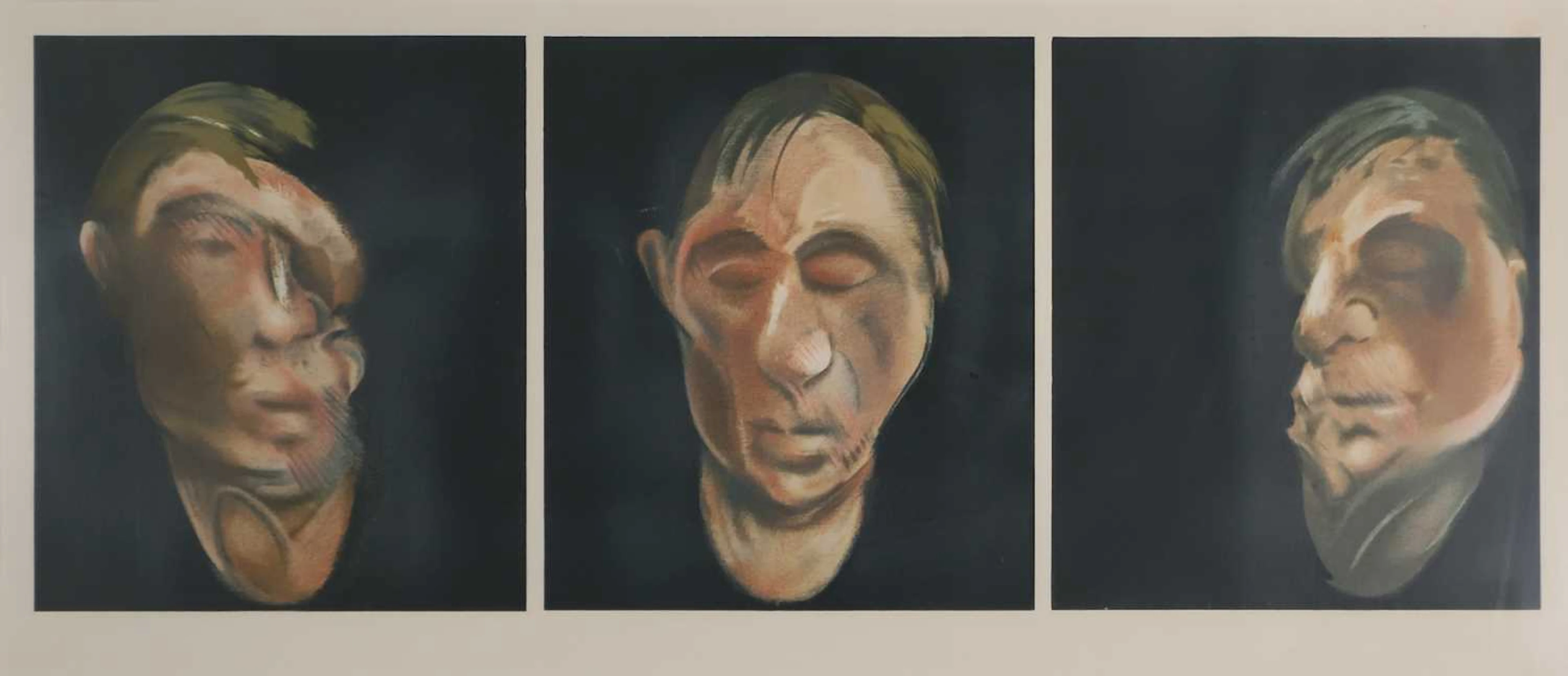 ▲ Francis Bacon (British, 1909-1992) 'Three Studies for a Self-Portrait'