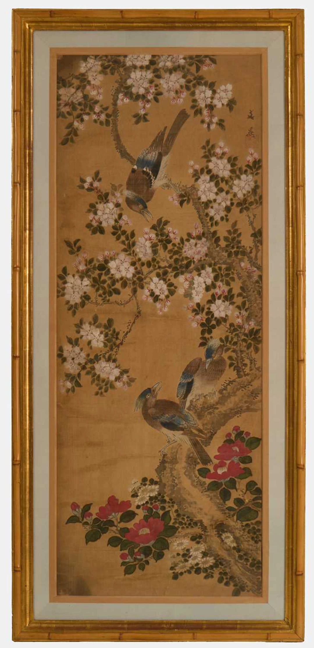 A Japanese gouache painting 19th-20th century