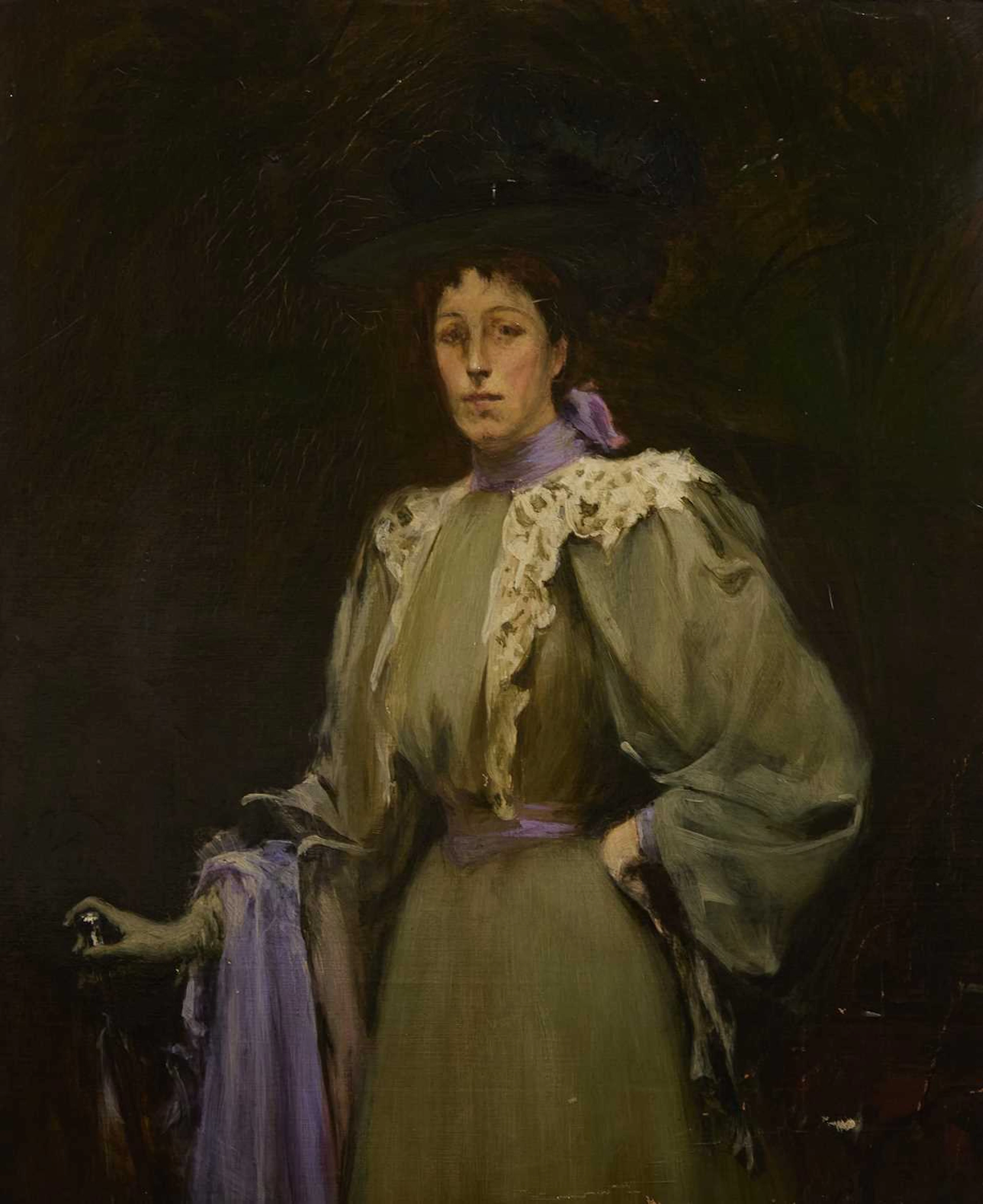 English School, early 20th century Portrait of a lady, said to be