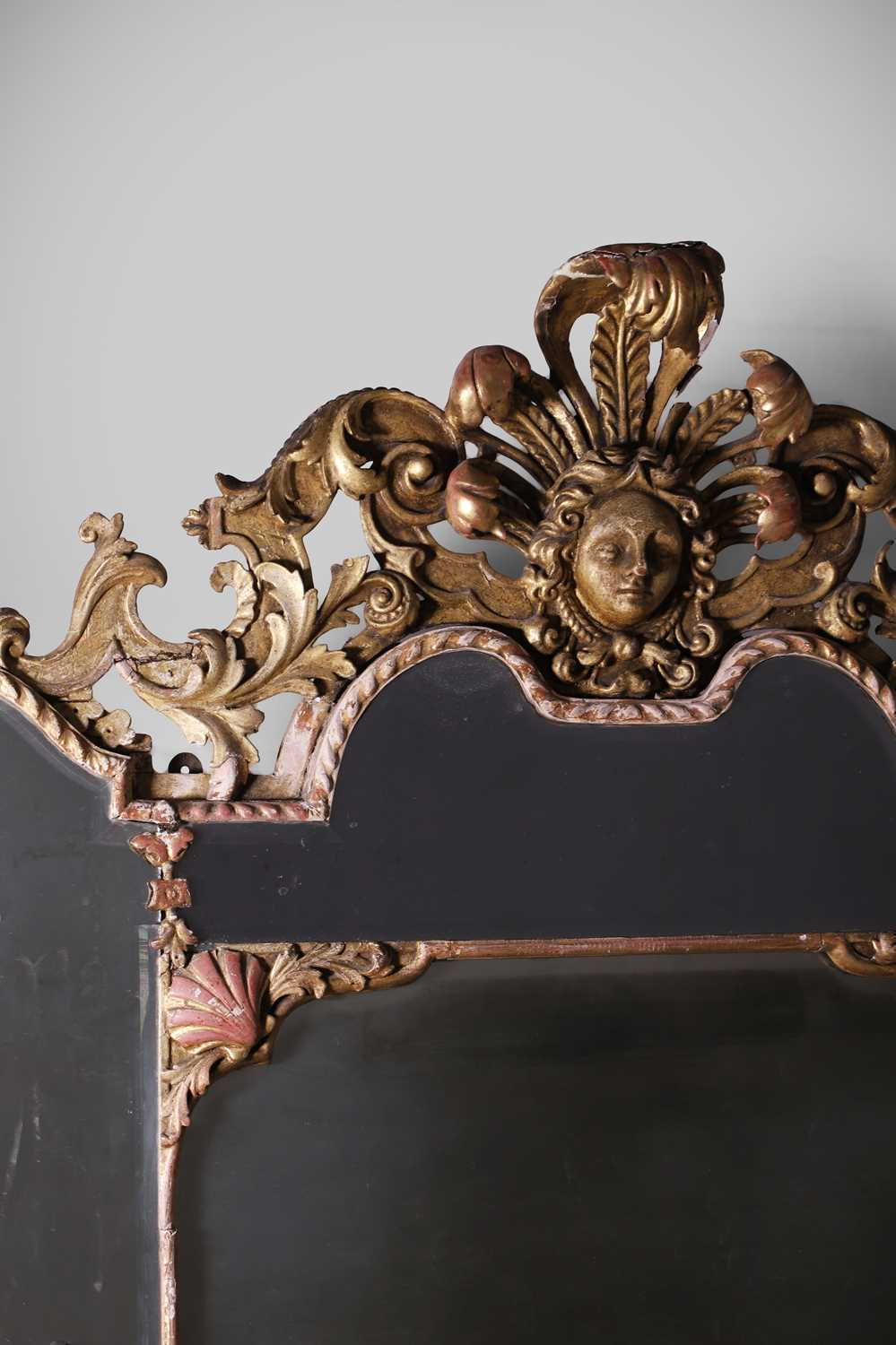 A large George I-style giltwood pier mirror 19th century
