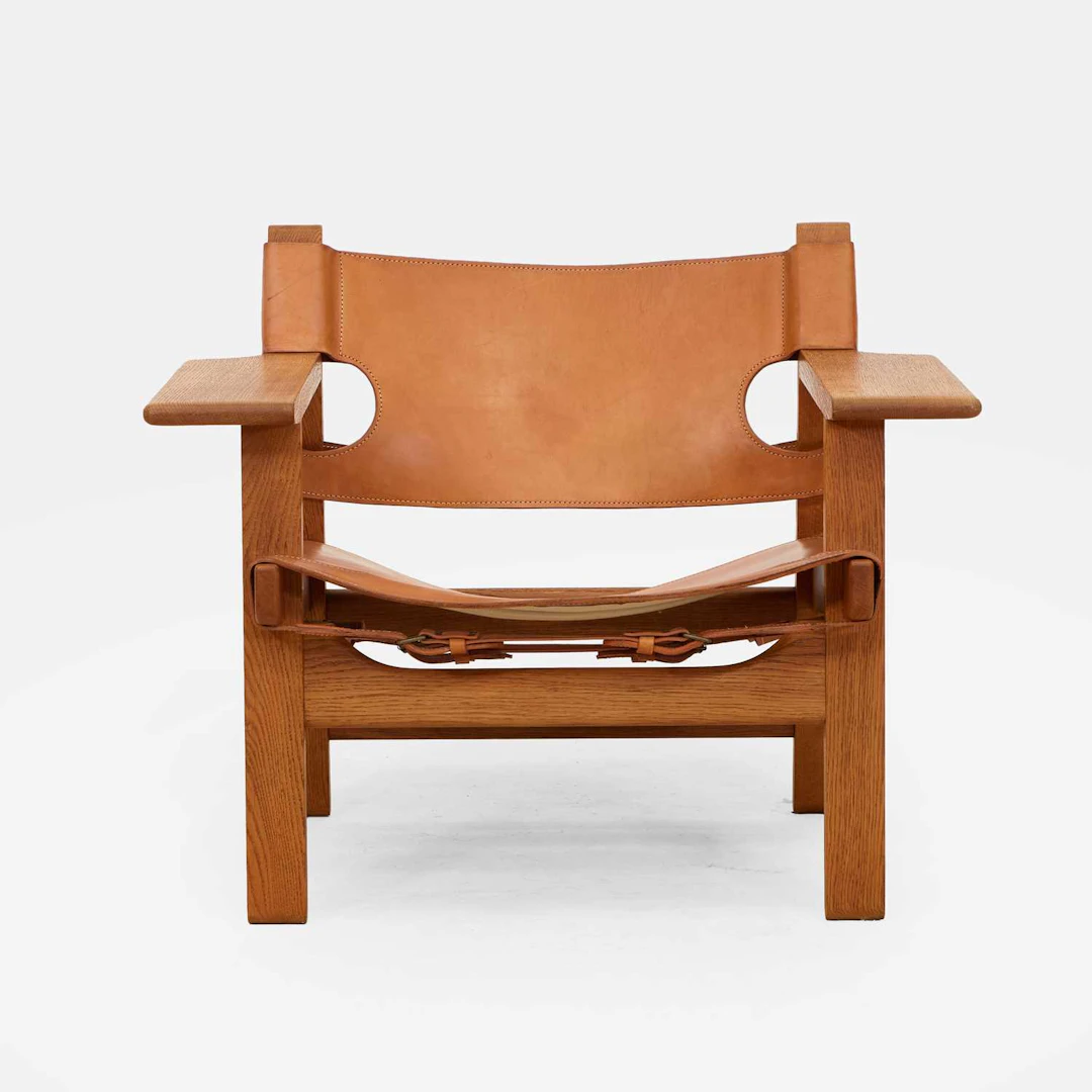 Børge Mogensen (Danish, 1914-1972) for Fredericia a 'Spanish' oak armchair