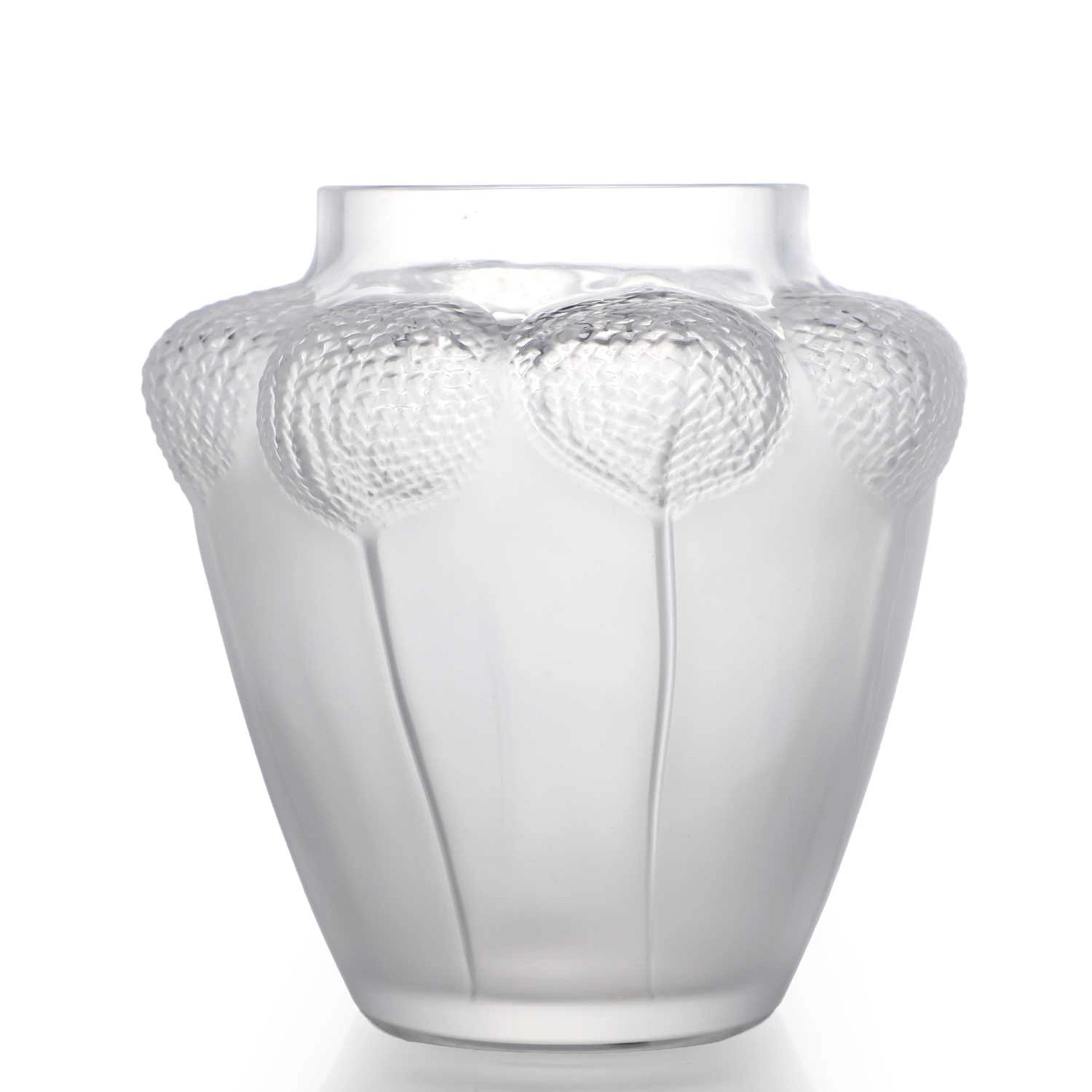 A Lalique 'Bali' pattern vase 20th century, French
