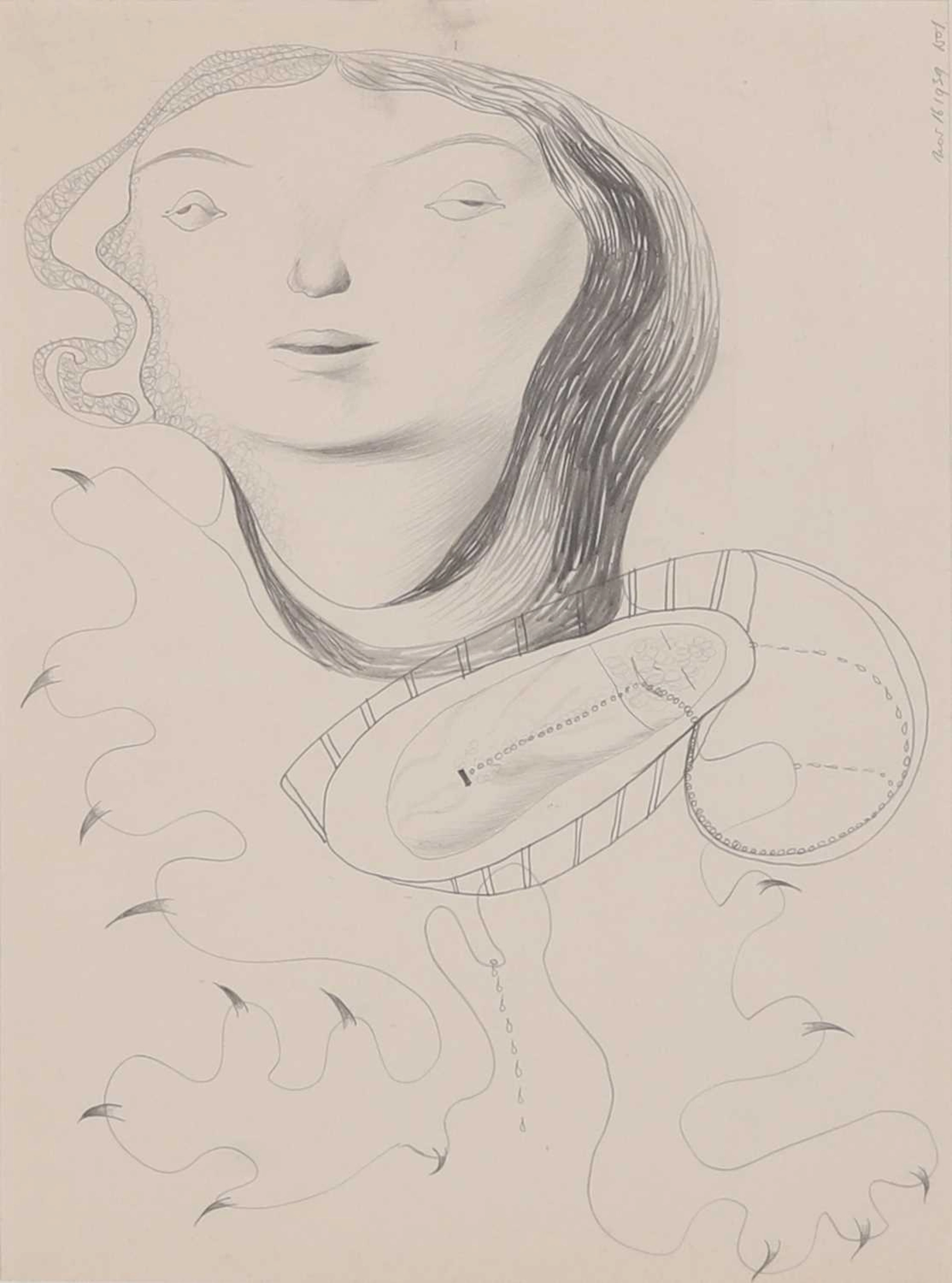 ▲ Reuben Mednikoff (British, 1906-1972) Head of a girl (November 16
