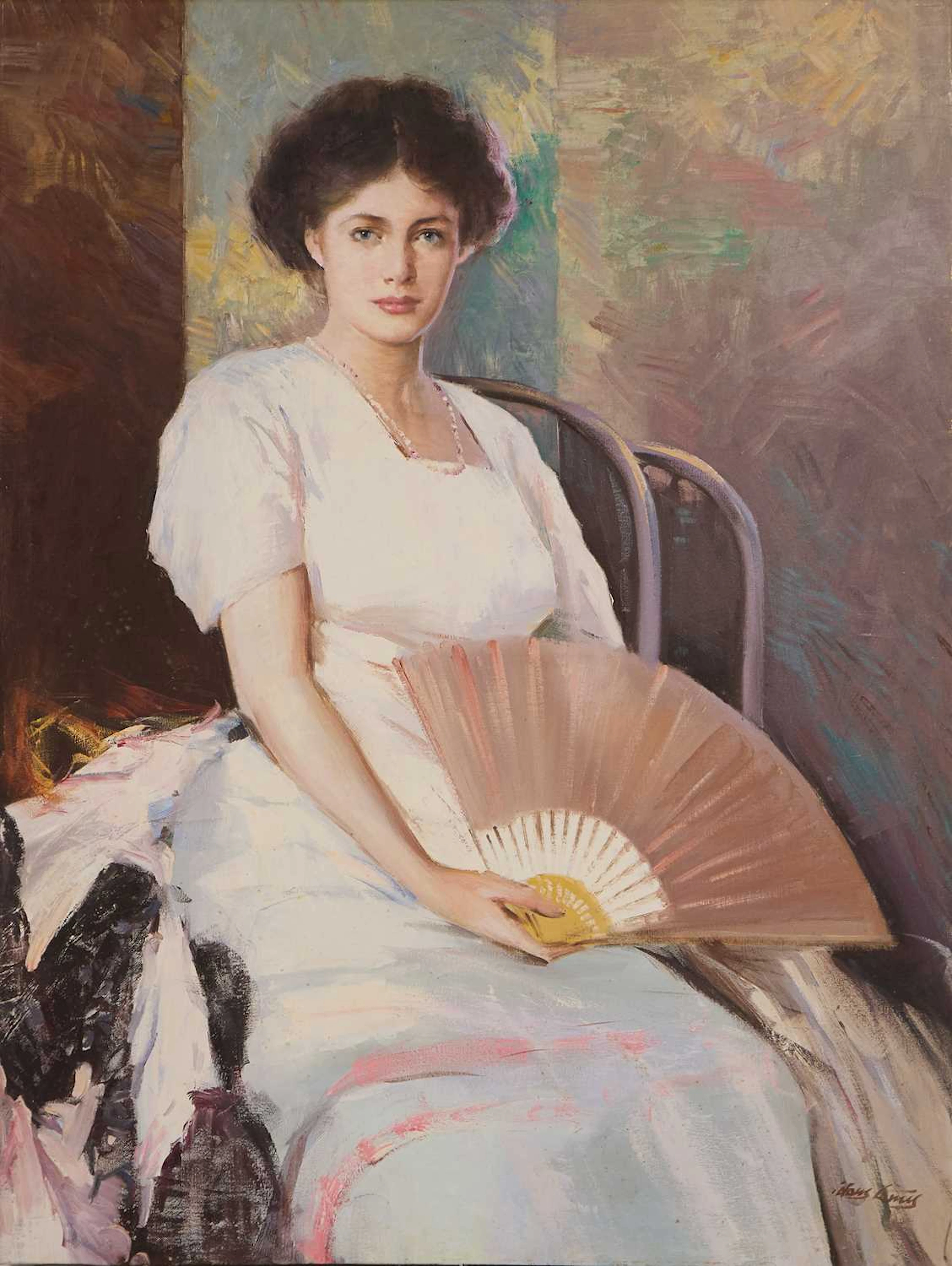 Hans Amis (Chinese-American, b.1957) 'Serenity in White'