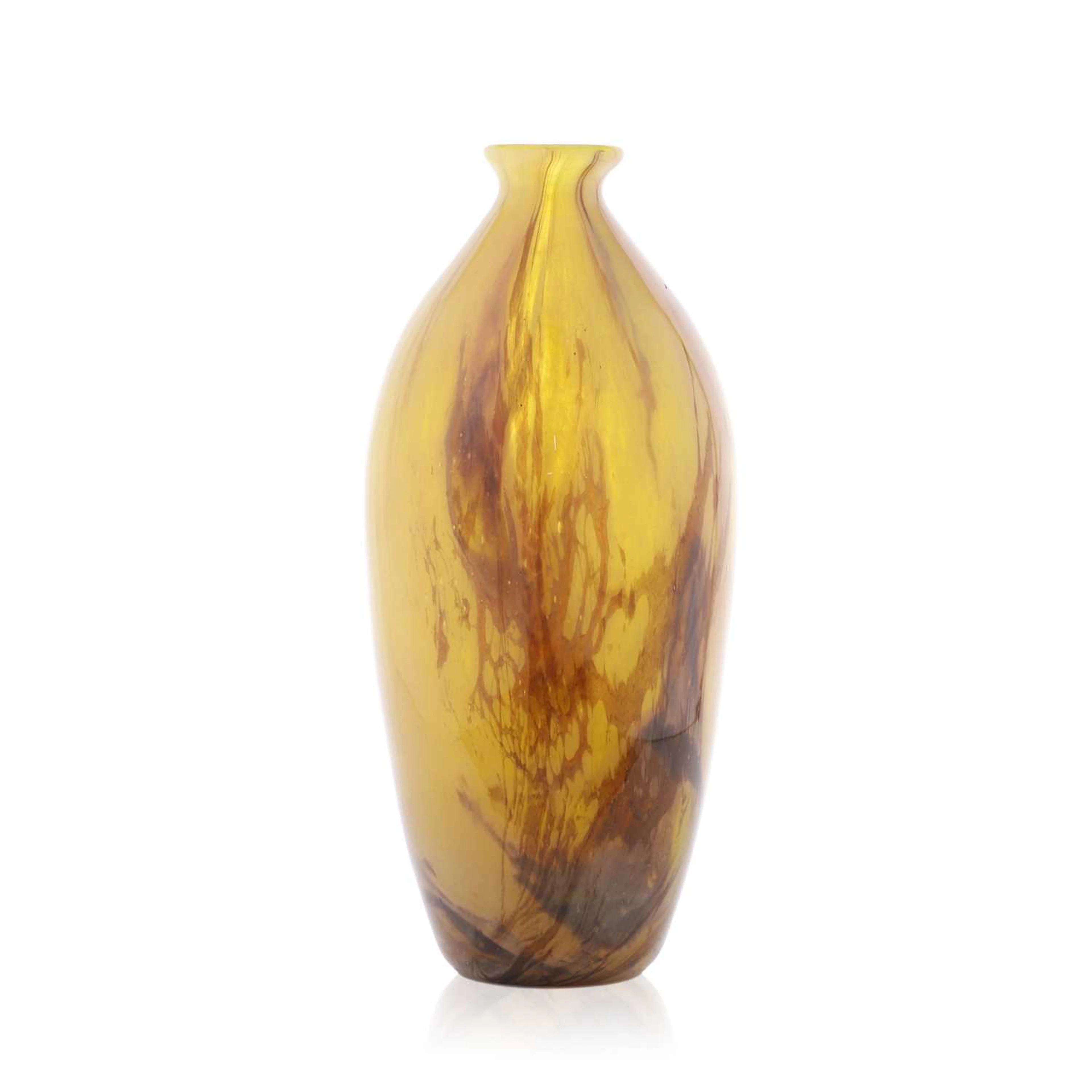 Charles Schneider (French, 1881-1953) a mottled glass vase