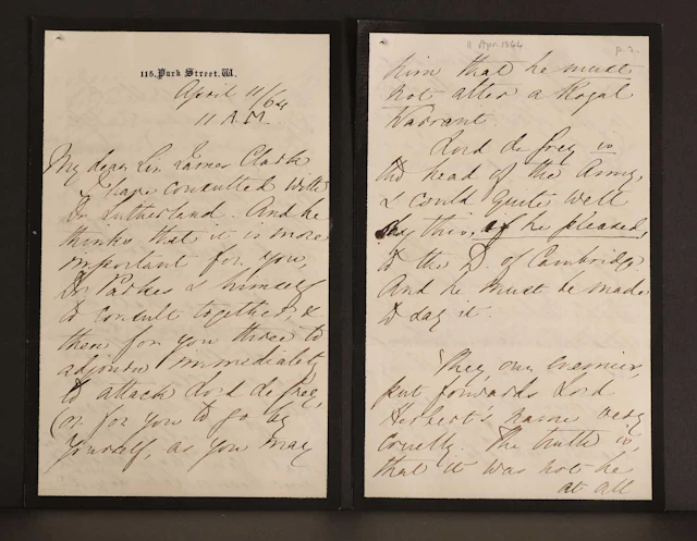 Florence NIGHTINGALE- Autograph Letter SIGNED (To Sir James Clark). 7 pages.
