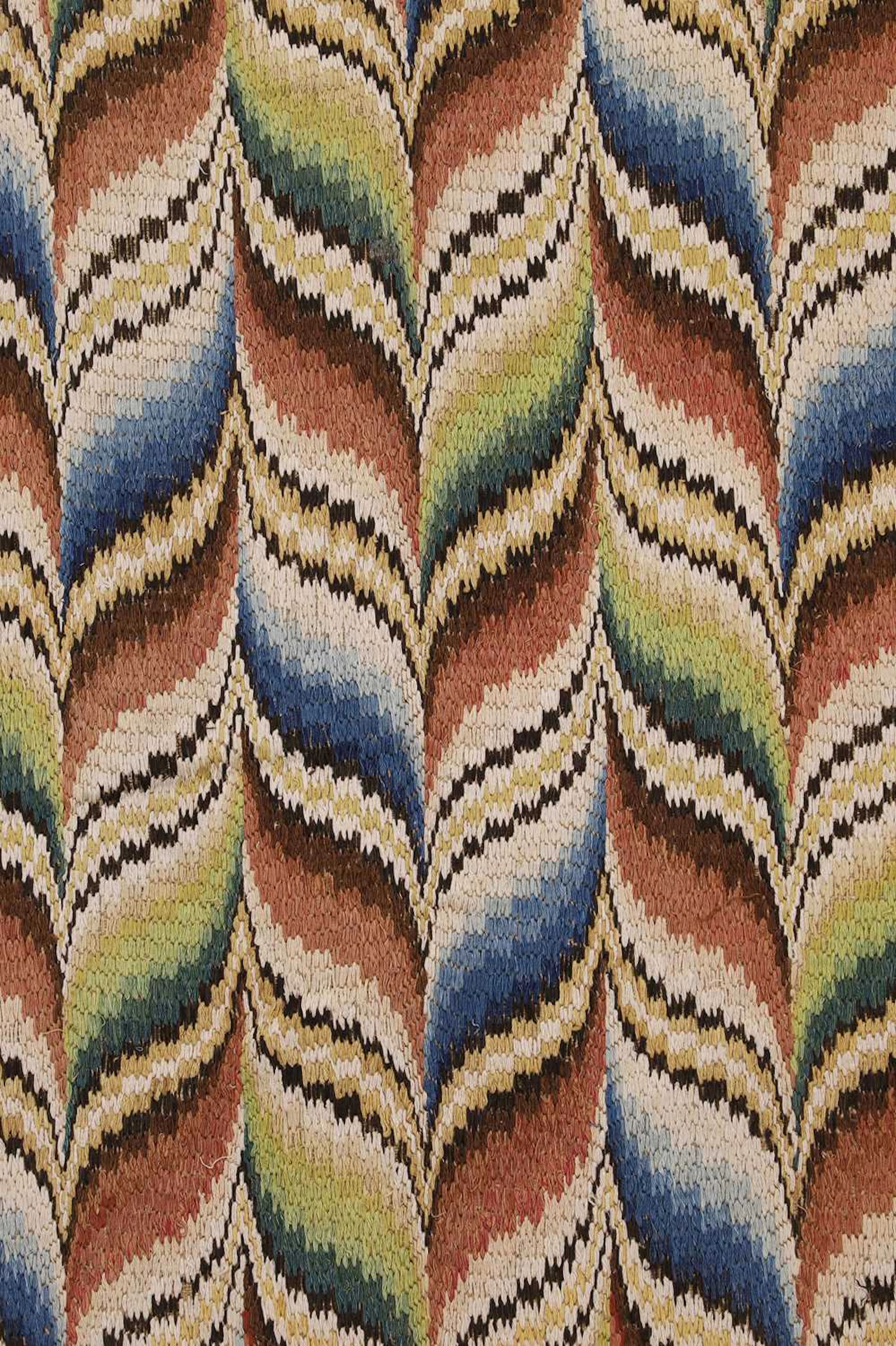 A large bargello work hanging