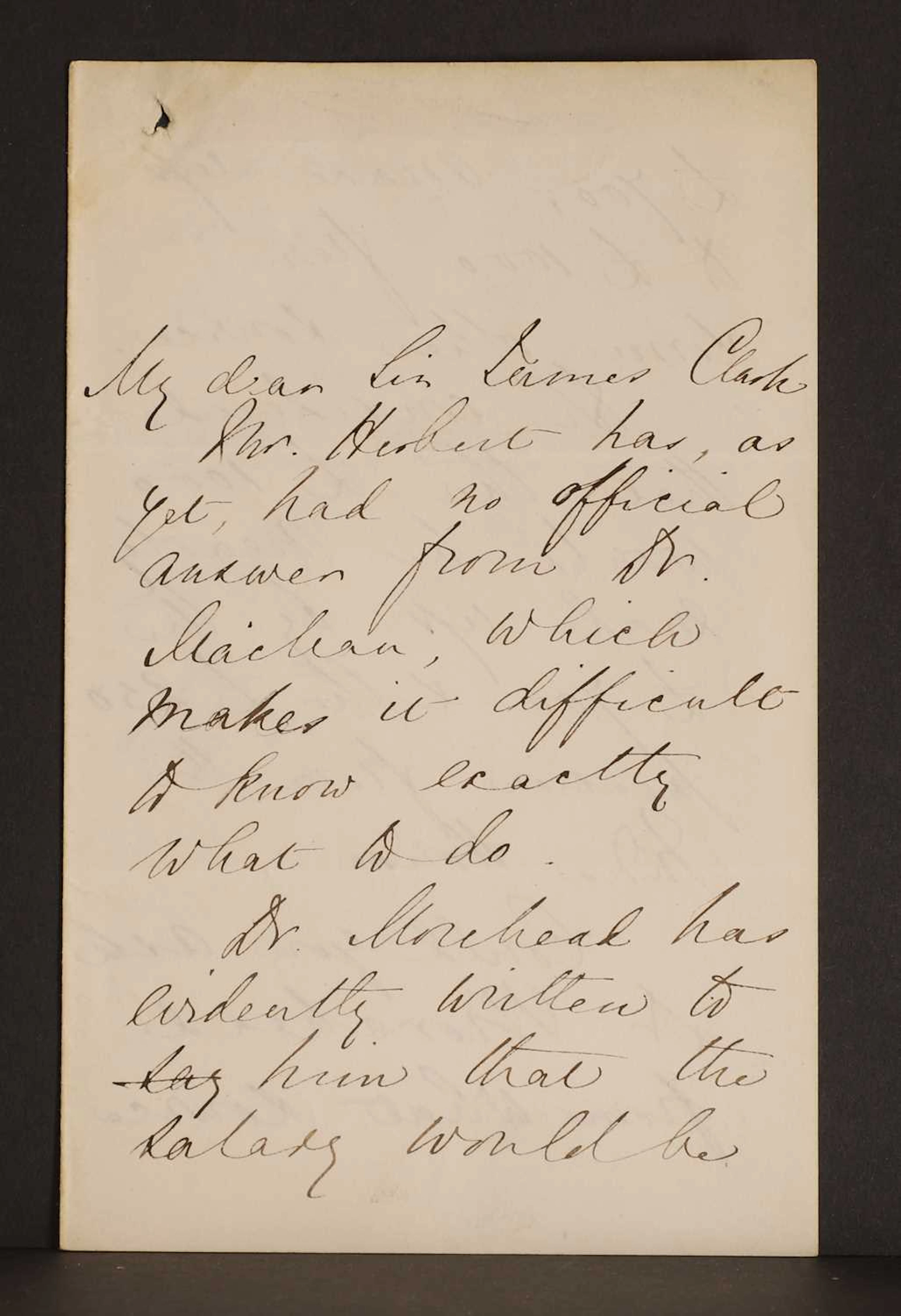 Florence NIGHTINGALE- Autograph Letter SIGNED (To Sir James Clark). 3 pages.
