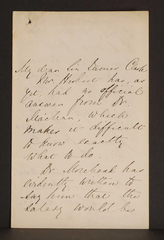 Florence NIGHTINGALE- Autograph Letter SIGNED (To Sir James Clark). 3 pages.