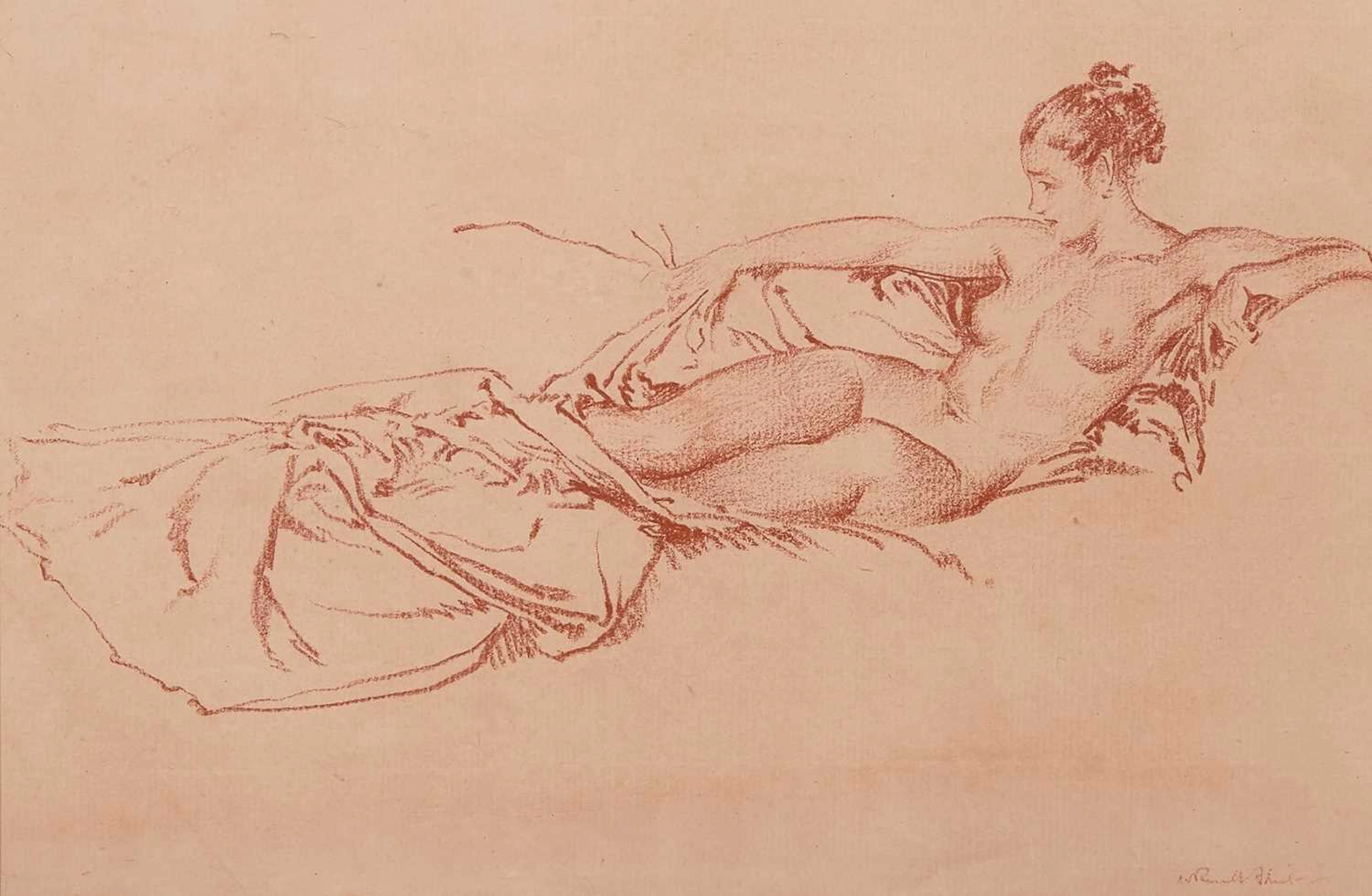 ▲ Sir William Russell Flint RA (British, 1880-1969) 'Lucinda'