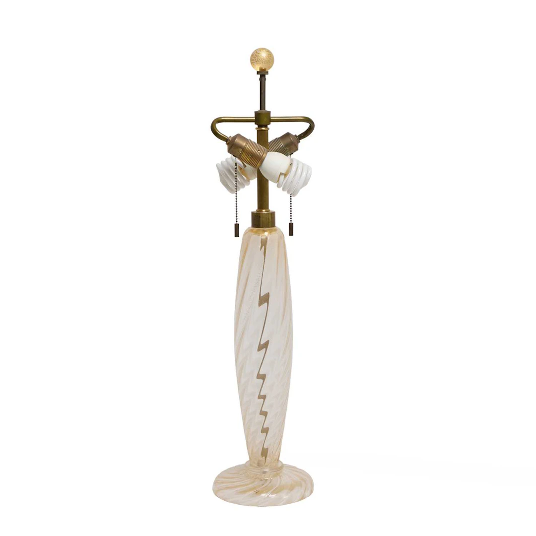 John Hutton (American, 1947-2006) for Donghia a Murano glass lamp