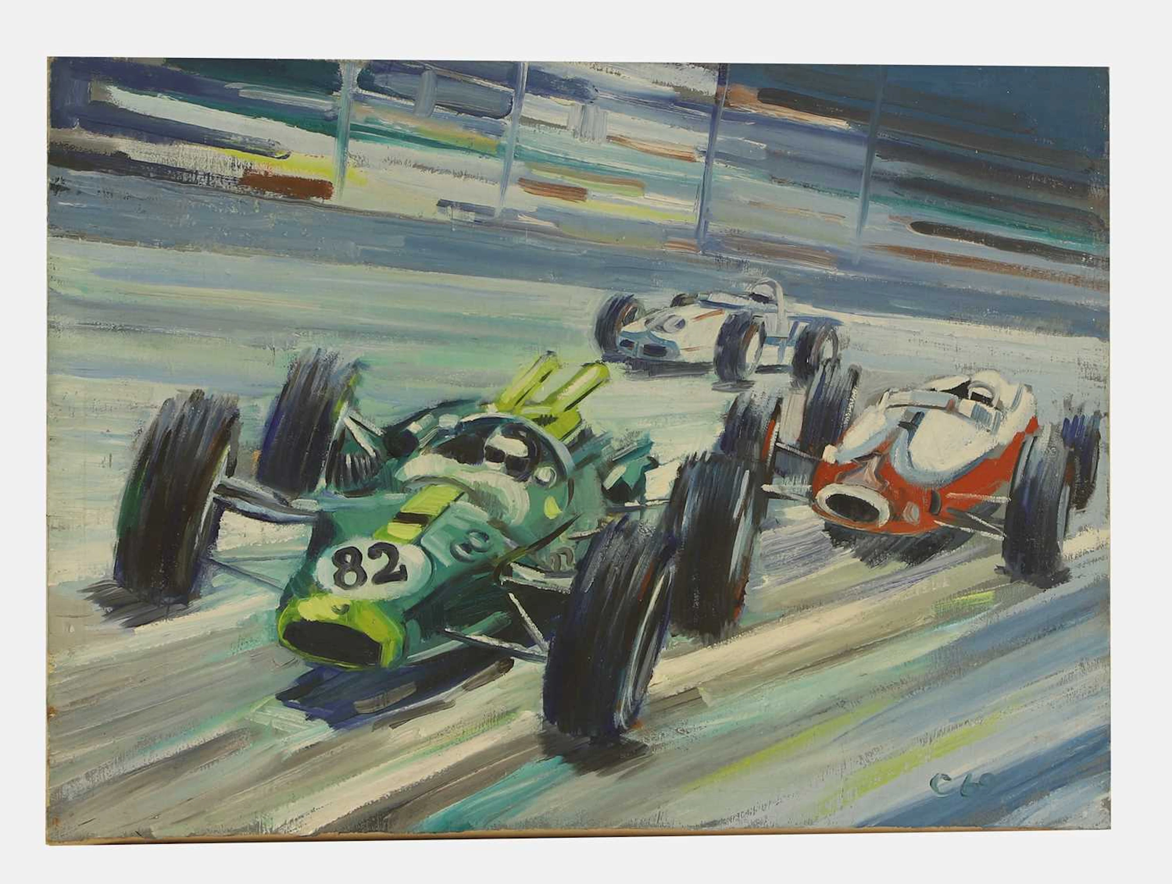 British School, mid-20th century '1965 Indianapolis 500 Motor Racing'