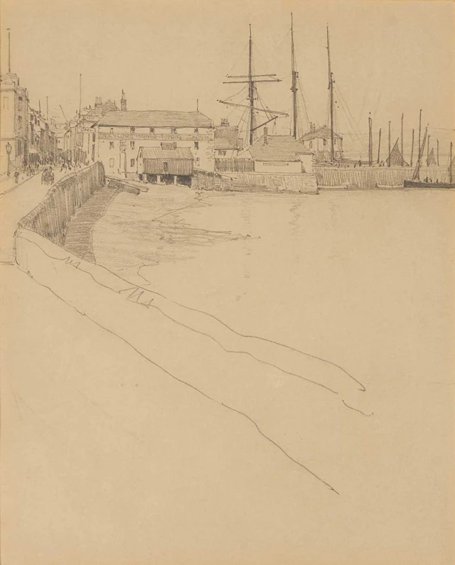 Frank Lewis Emanuel (British, 1865-1948) View of a harbour