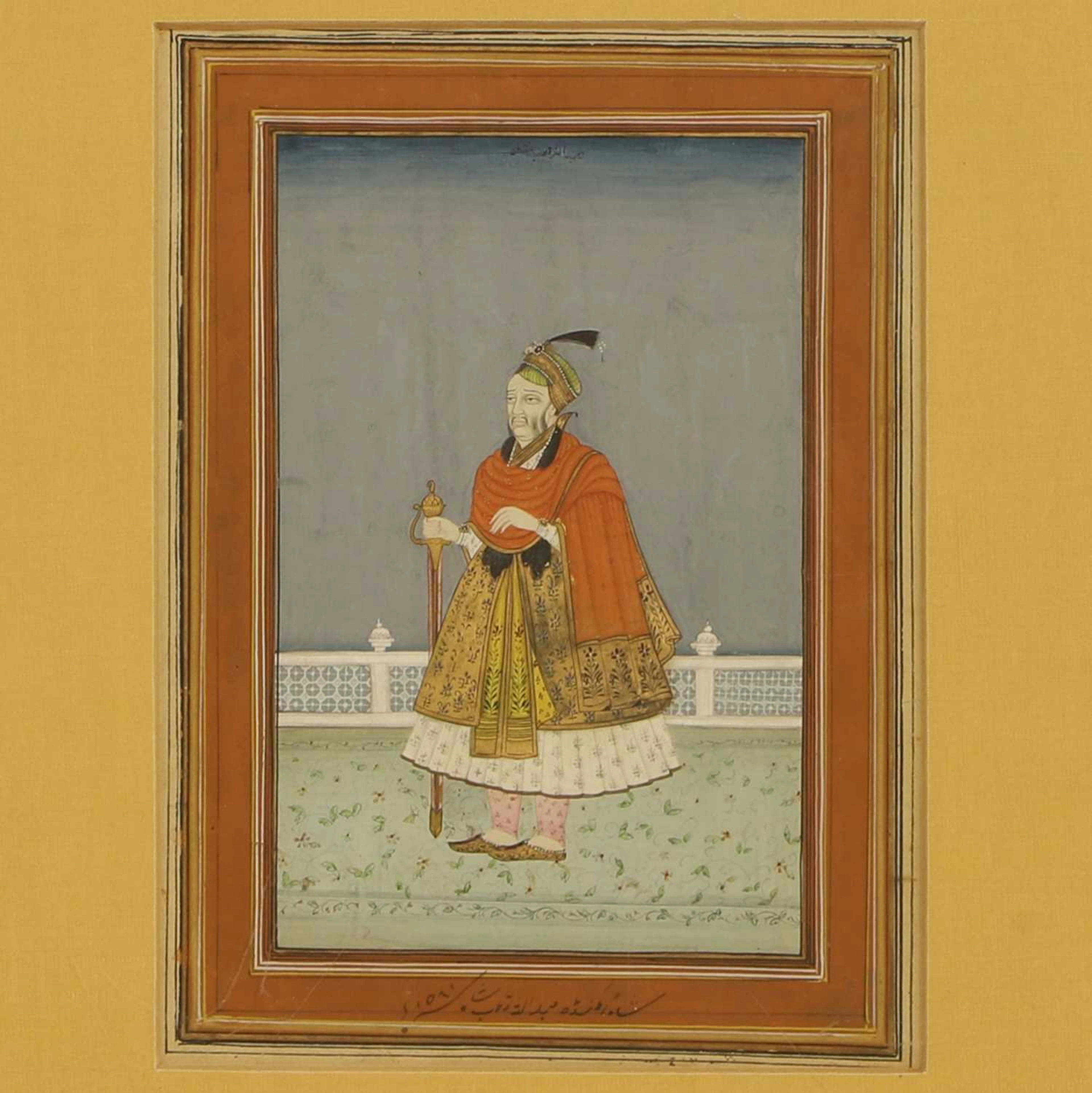 A Mughal portrait of Sultan Abdullah Qutb Shah of Golconda