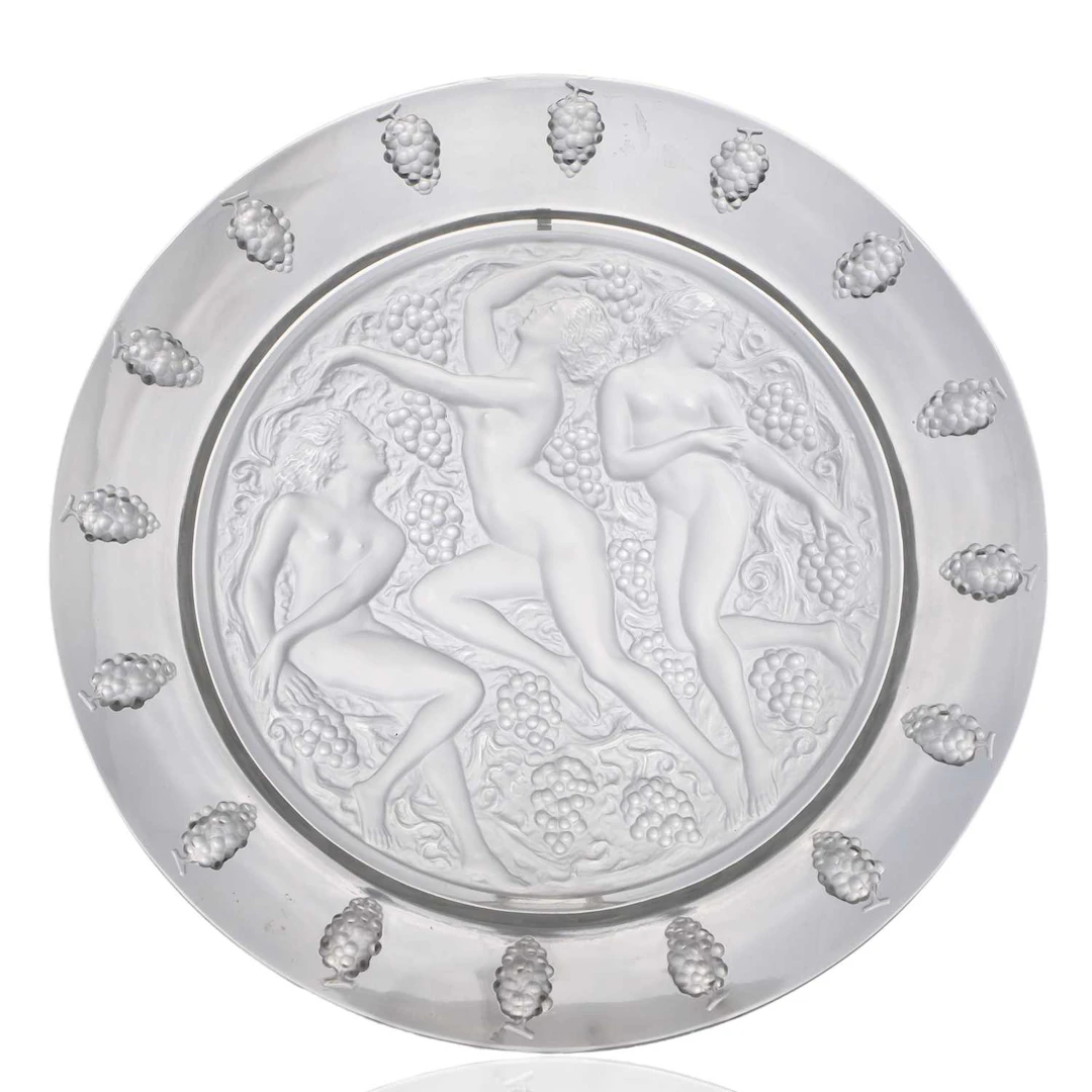 A Lalique 'Côte d'Or' plate mid-20th century, French