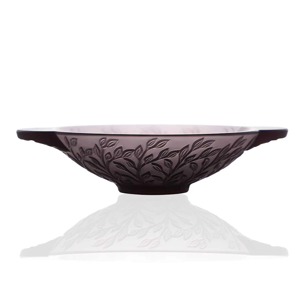 A Lalique 'Chevrefeuille' glass bowl of recent manufacture, French