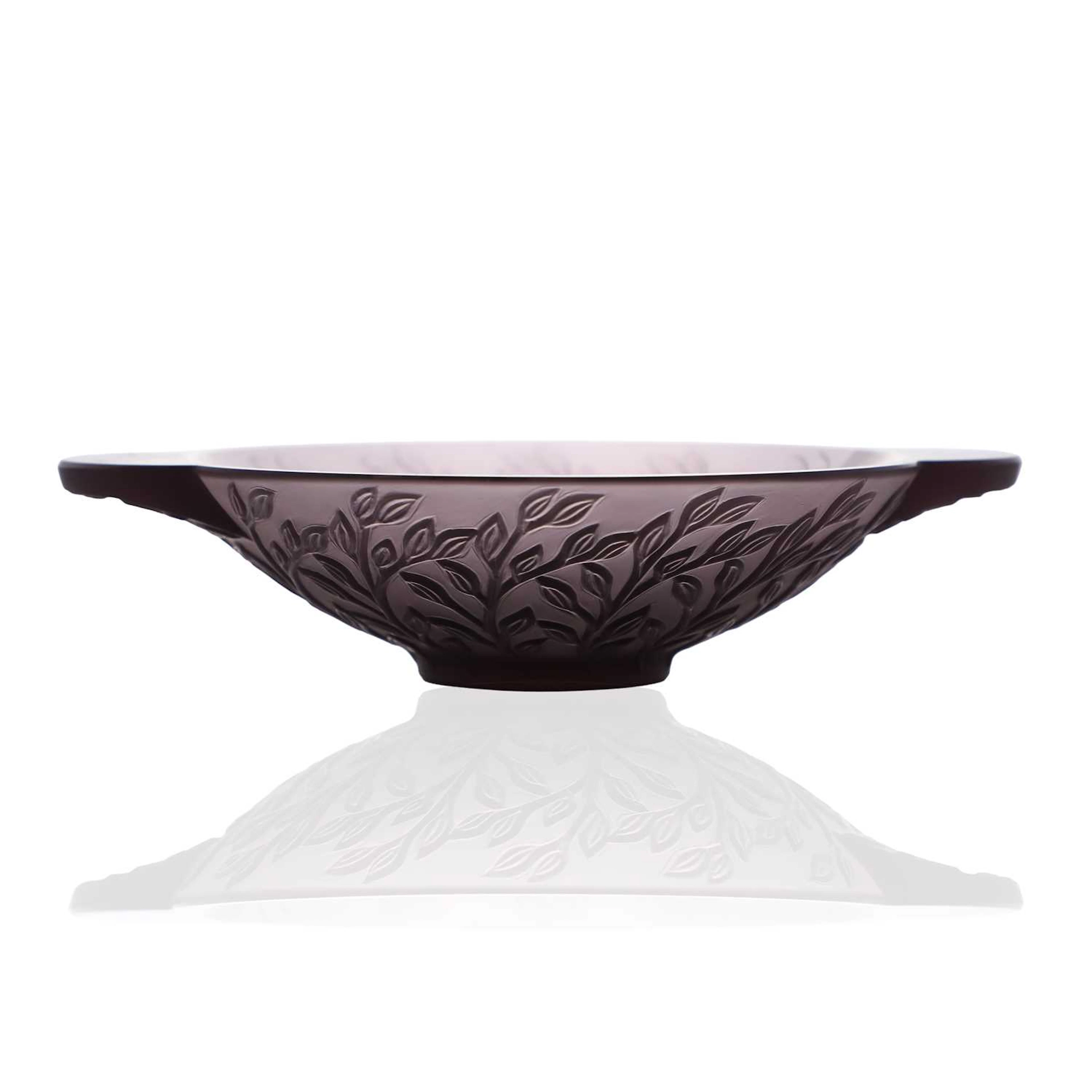 A Lalique 'Chevrefeuille' glass bowl of recent manufacture, French