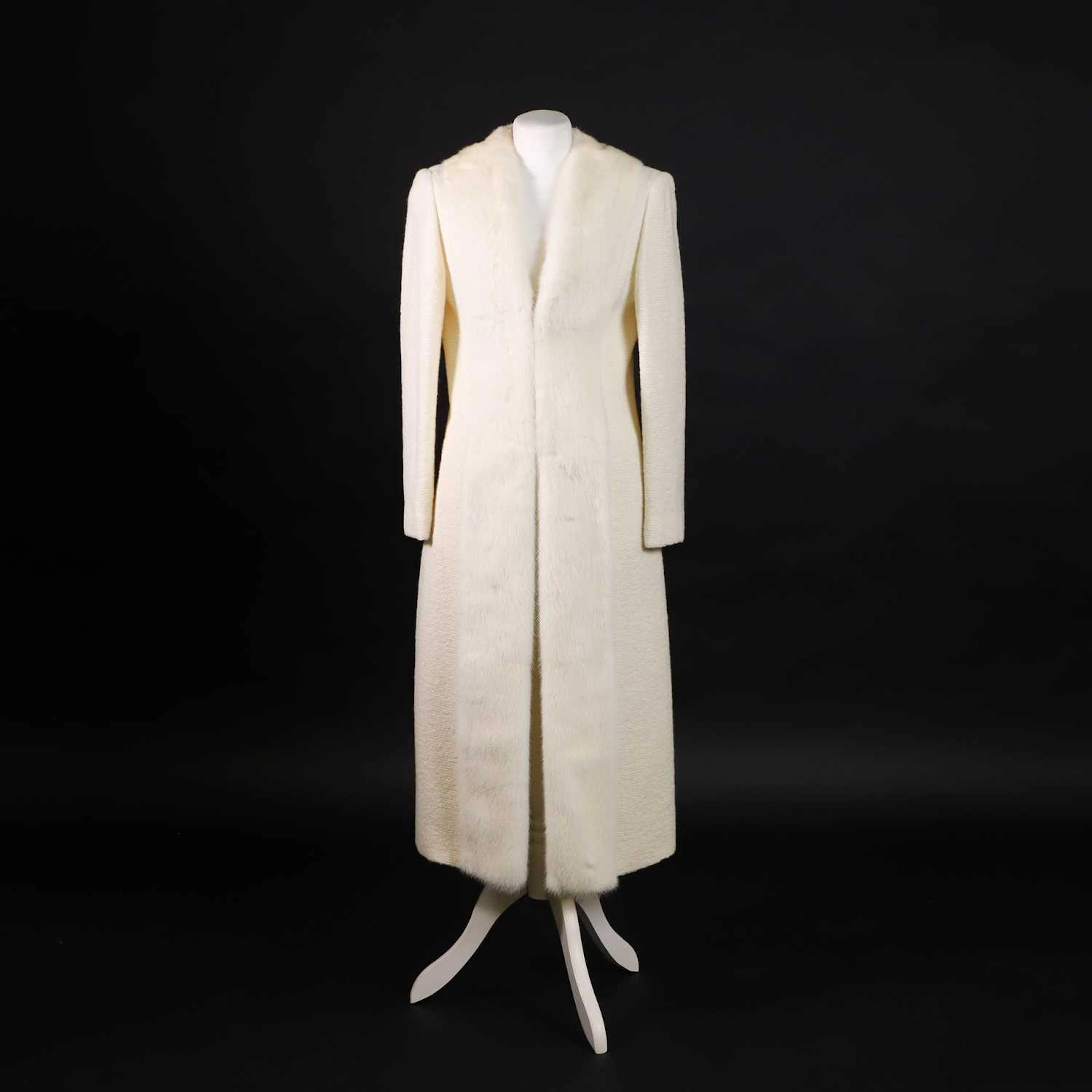 A Gianni Versace Couture fur trim coat