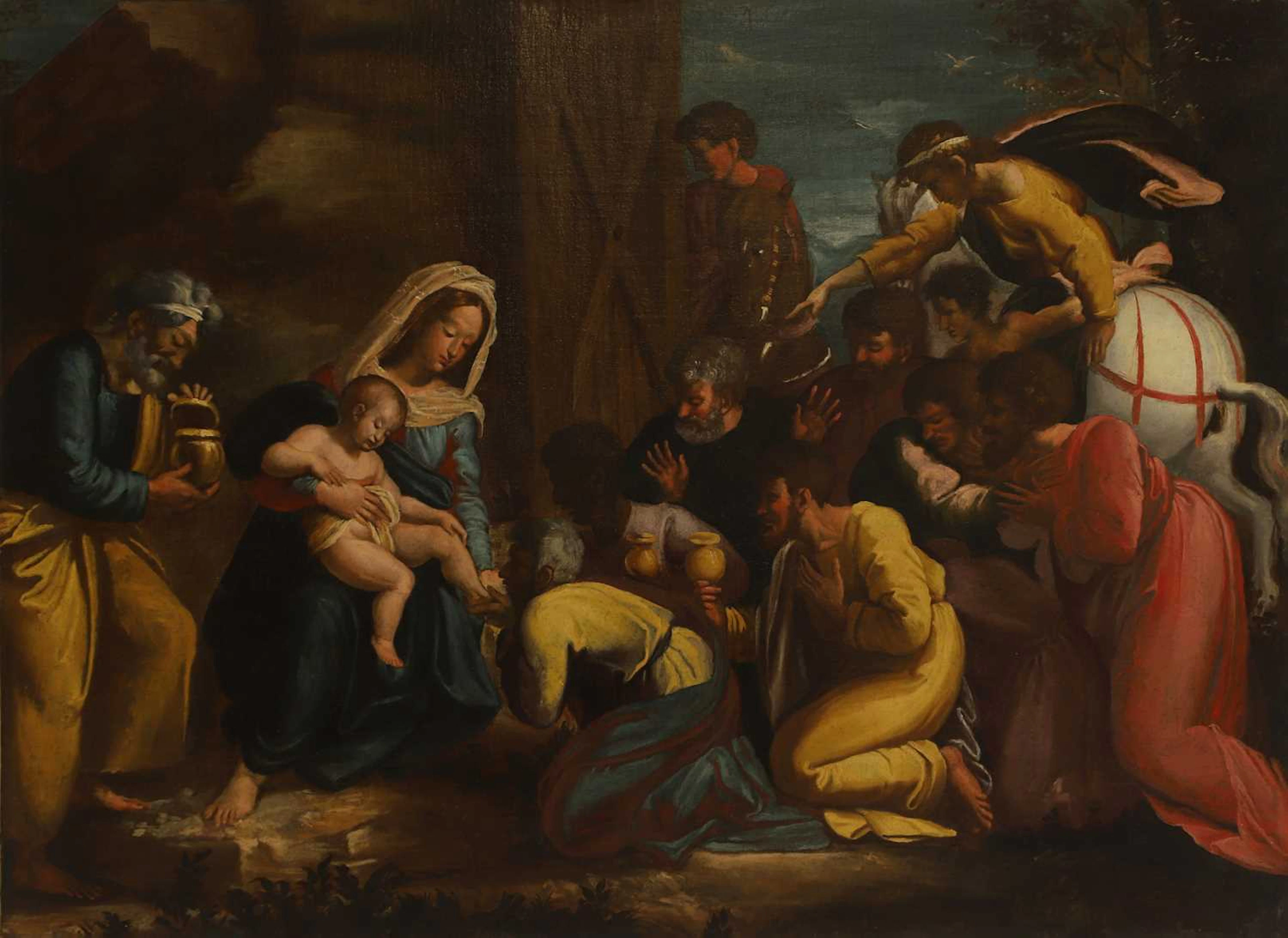 Follower of Polidoro da Caravaggio Adoration of the Shepherds