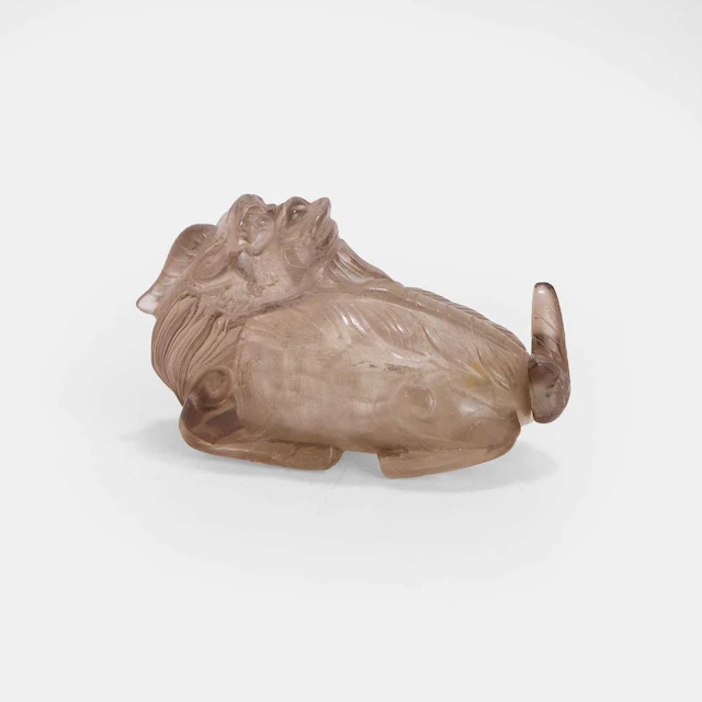 A Chinese rock crystal snuff bottle late Qing dynasty