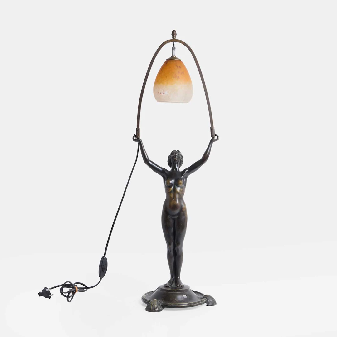 Schneider an Art Nouveau table lamp