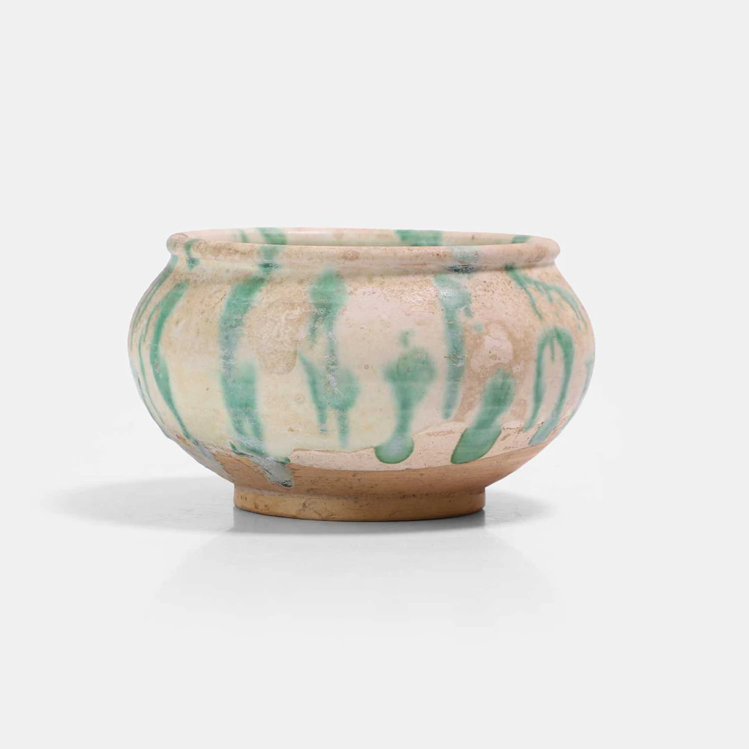 A Chinese sancai-glazed jar Tang dynasty (618-907)