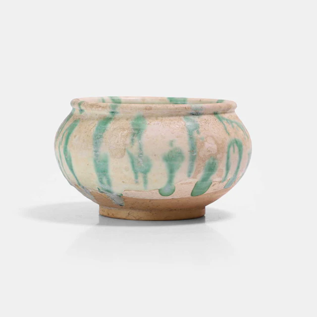 A Chinese sancai-glazed jar Tang dynasty (618-907)