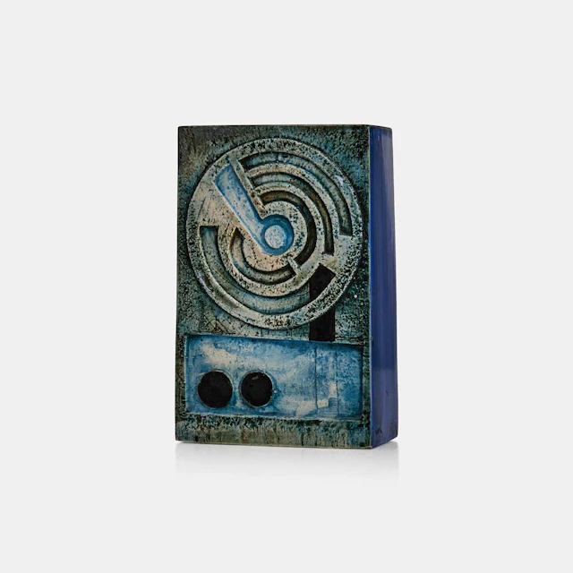 Avril Bennett and Honor Curtis for Troika Pottery two rectangular vases