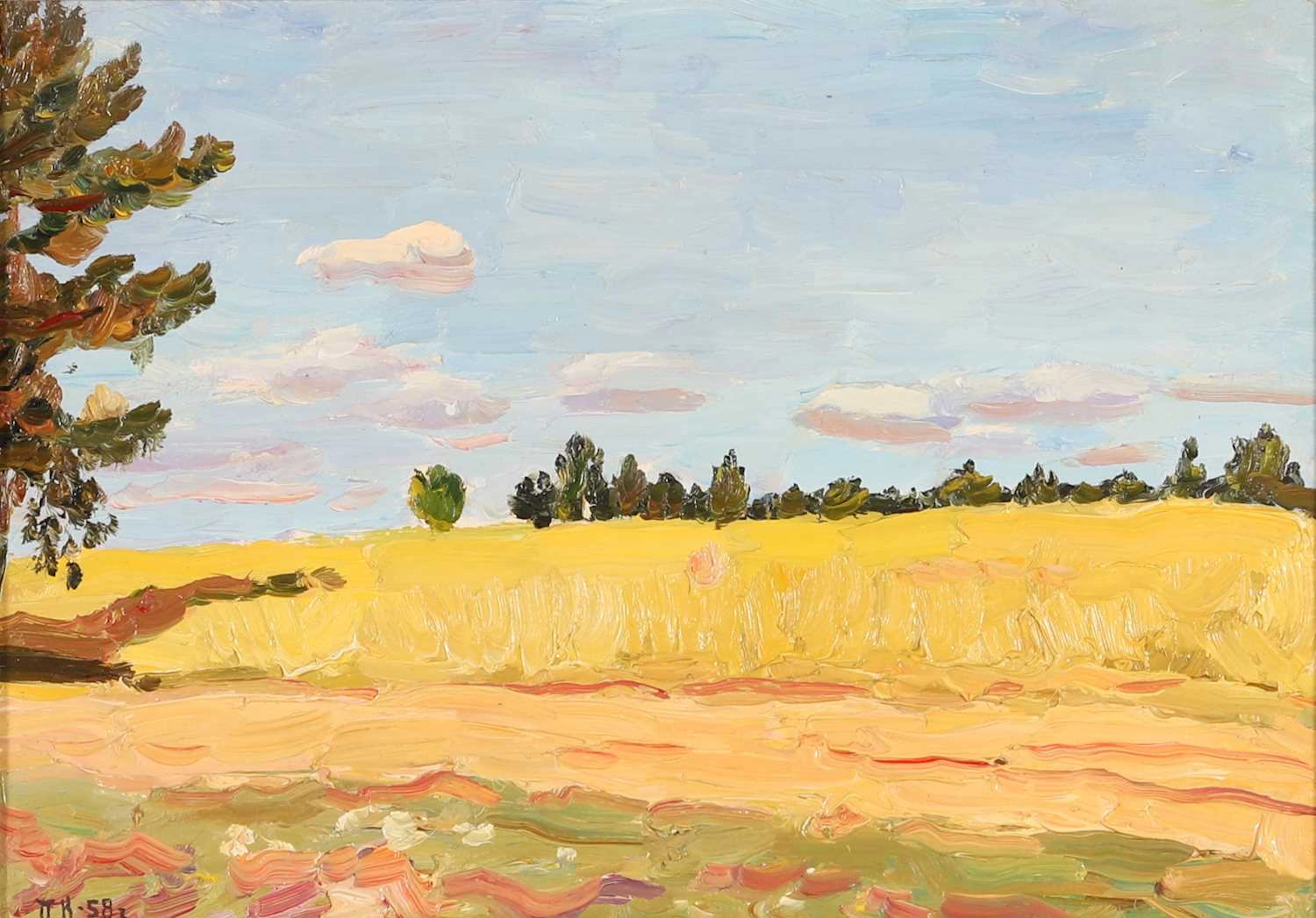 Petr Krokhonyatkin (Russian, 1929-2018) 'Time to Harvest'
