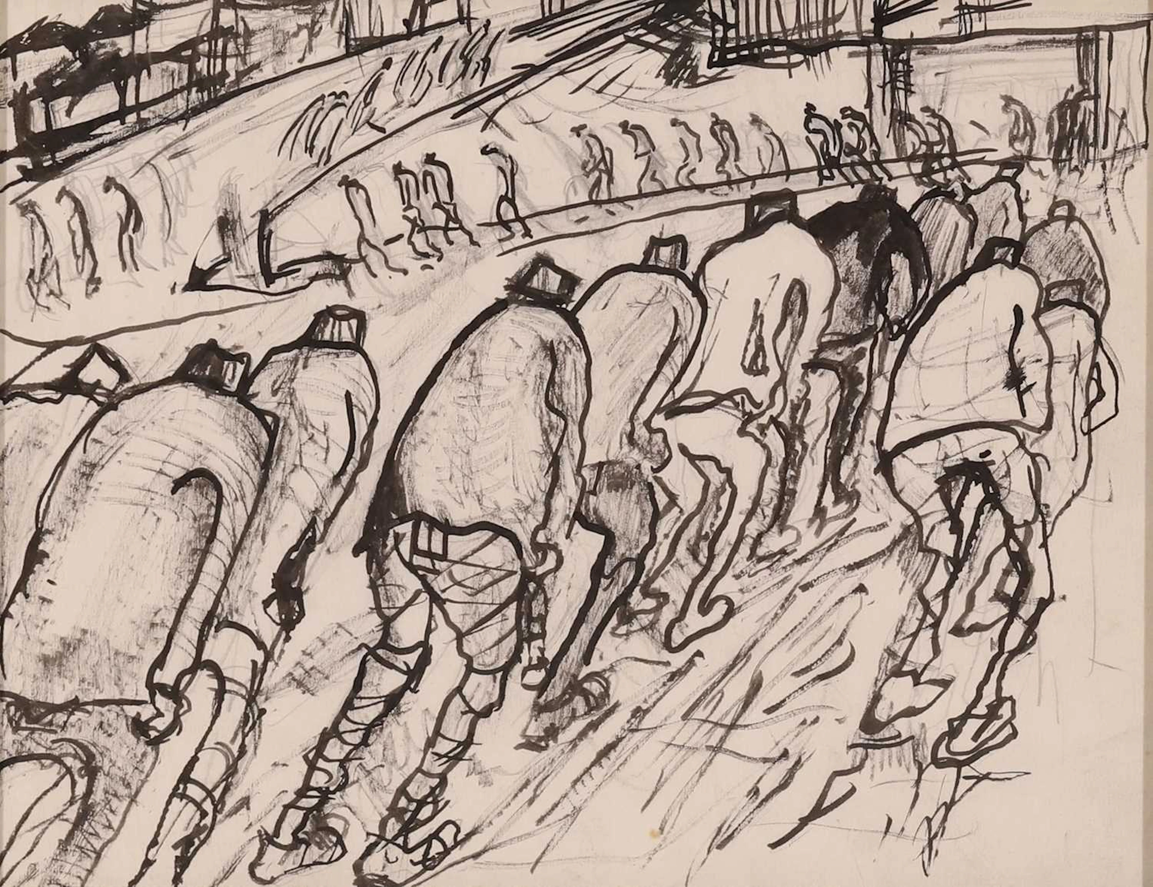 Tom McGuinness (British, 1926-2006) A sketchbook of figure studies
