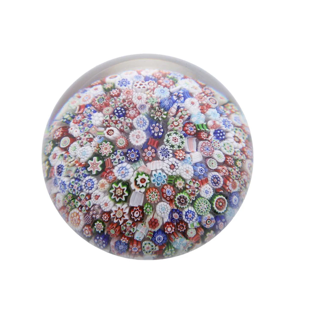 A Baccarat millefiori glass paperweight circa 1850, French