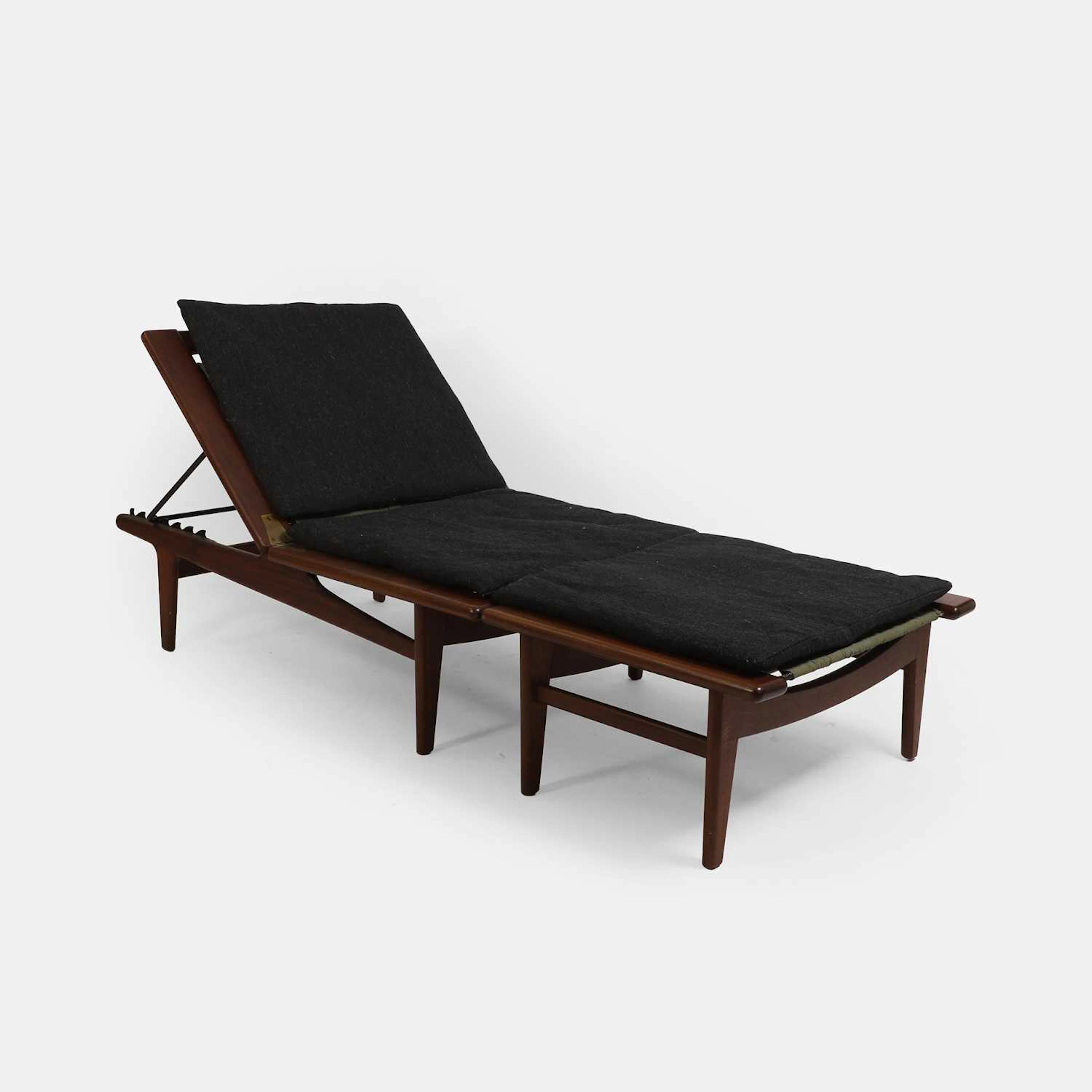 Hans J Wegner (Danish, 1914-2007) for Getama a 'Model GE1' chair and footstool