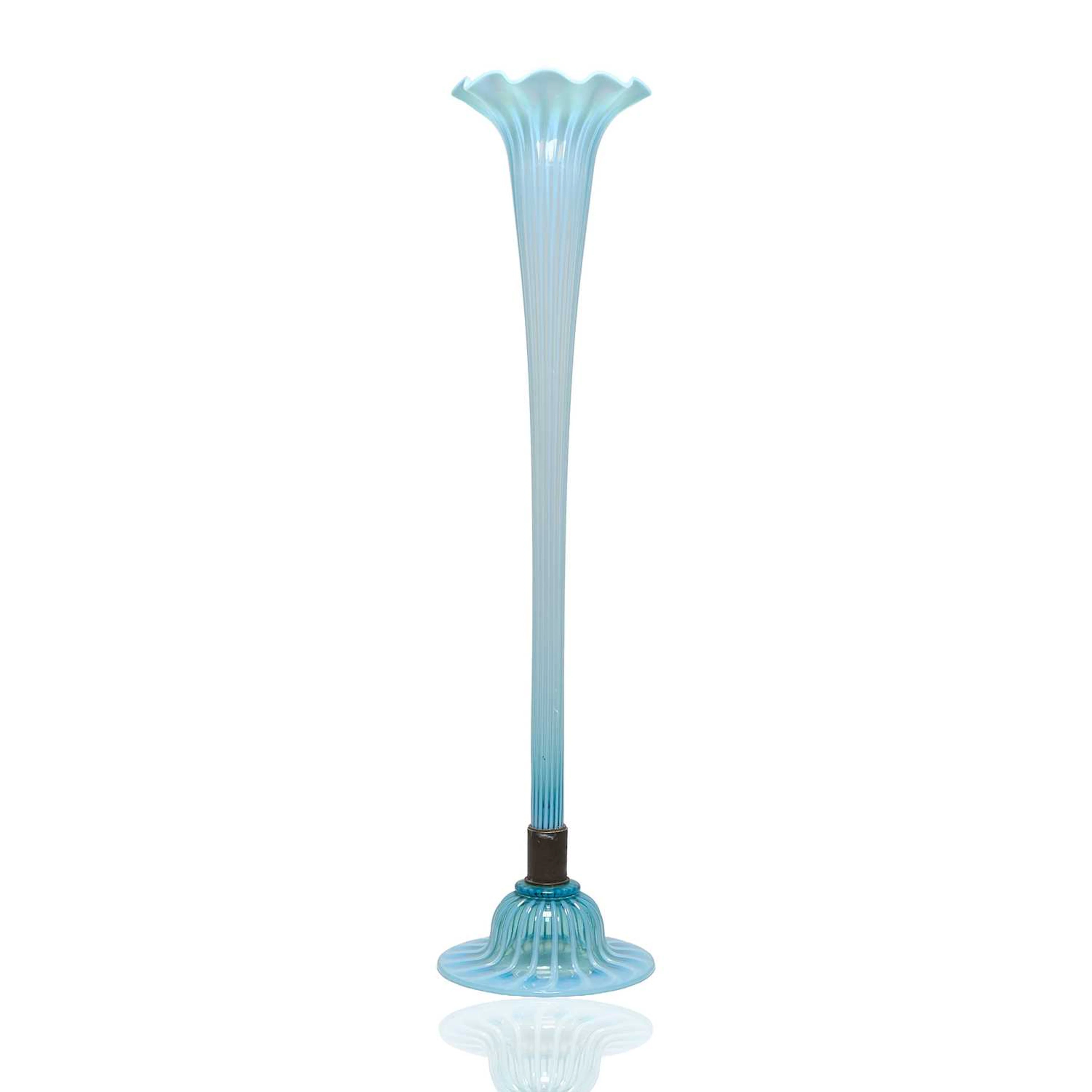 A James Powell & Sons floor-standing lily vase circa 1890