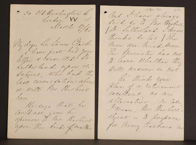 Florence NIGHTINGALE- Autograph Letter SIGNED (To Sir James Clark). 7 pages.