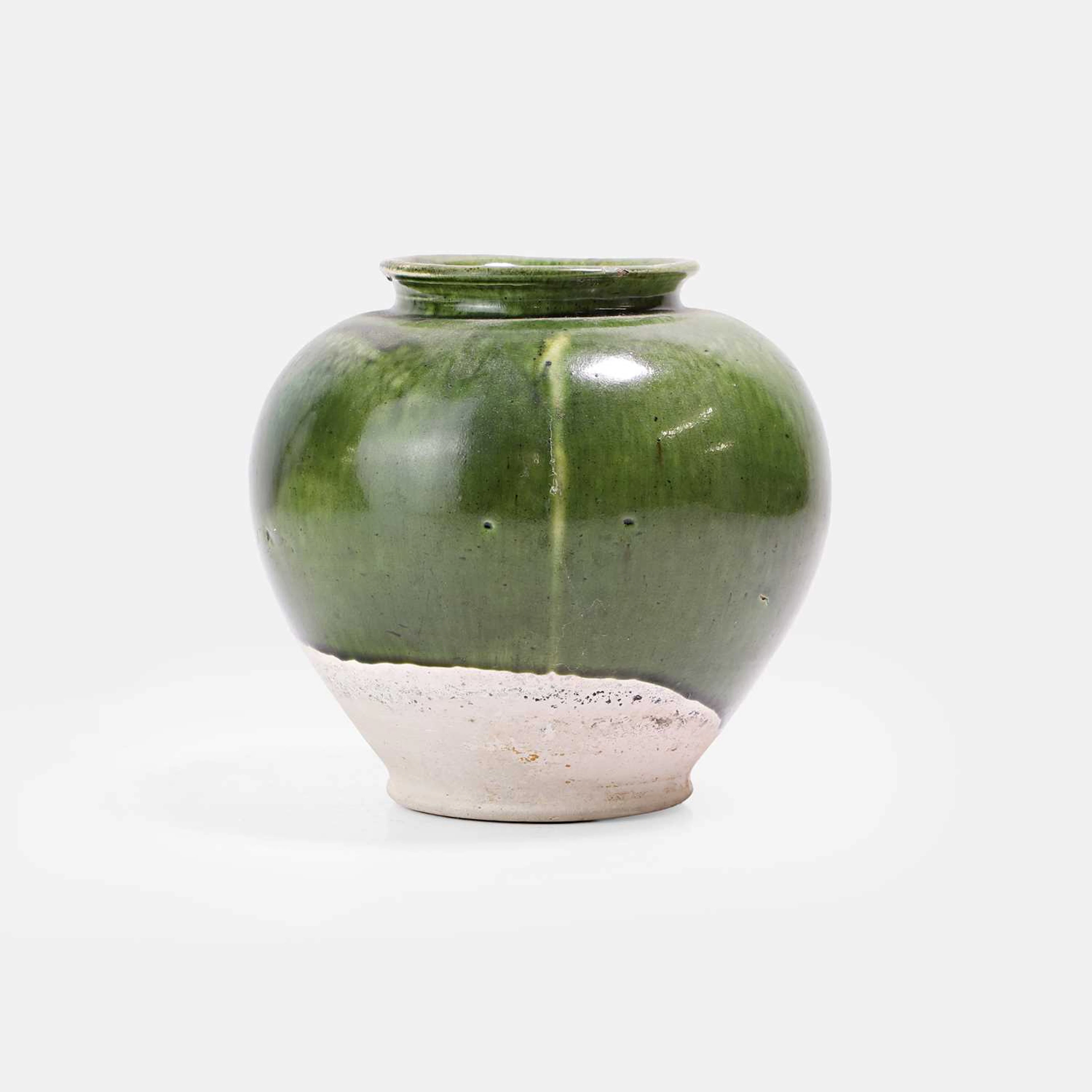A Chinese earthenware jar Tang dynasty (618-907)