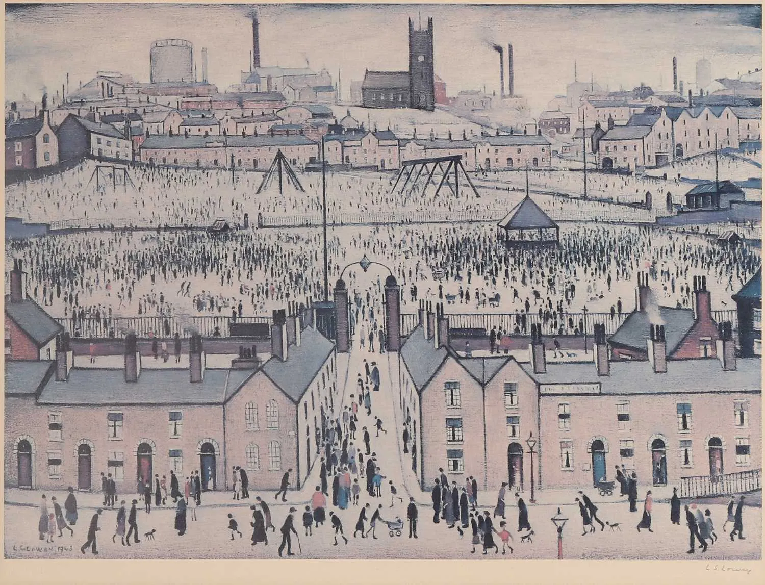 ▲ Laurence Stephen Lowry RA (British, 1887-1976) 'Britain at Play'