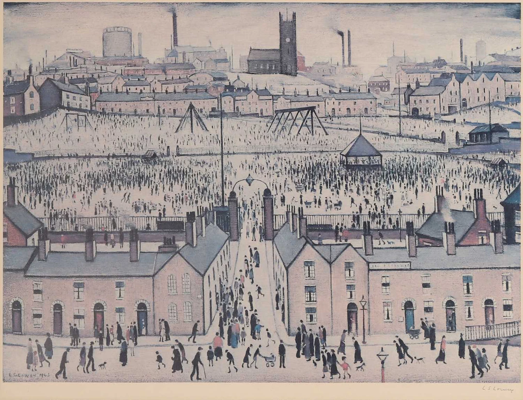 ▲ Laurence Stephen Lowry RA (British, 1887-1976) 'Britain at Play'