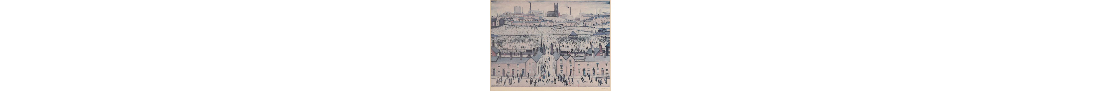 ▲ Laurence Stephen Lowry RA (British, 1887-1976) 'Britain at Play'