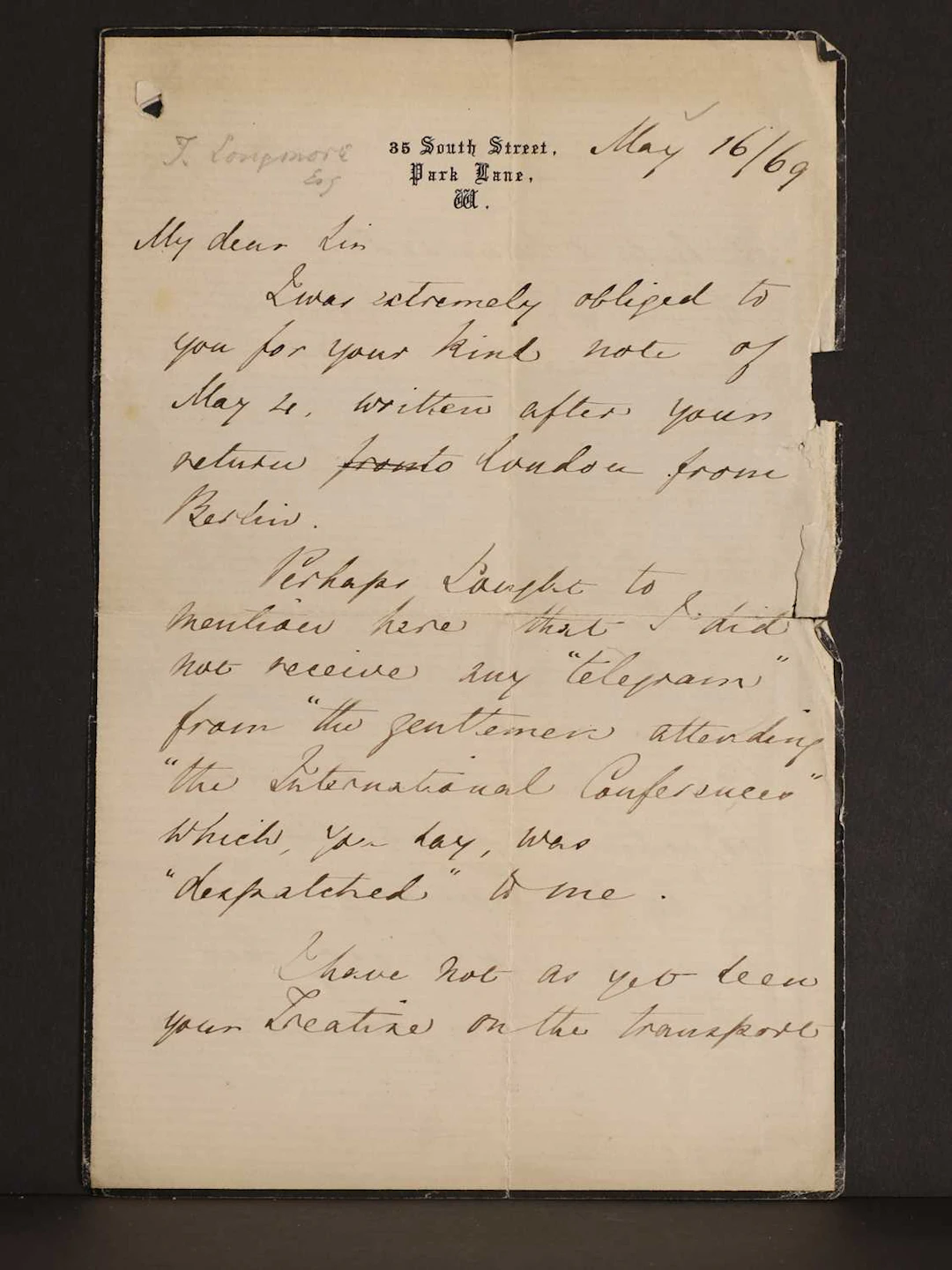 [2 Letters]- Florence NIGHTINGALE- 1- Autograph Letter INITIALLED