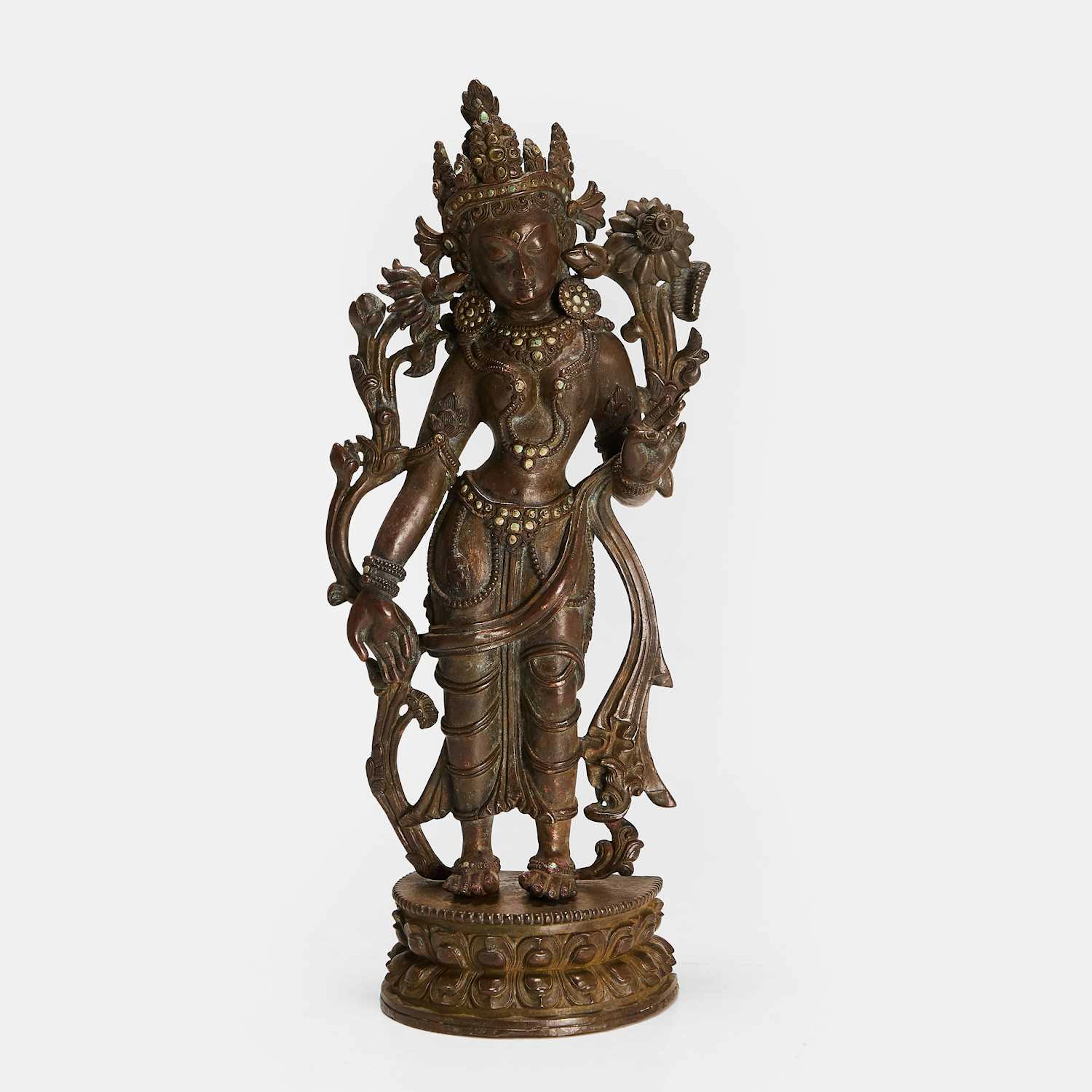 A Tibetan bronze figure Qing dynasty or later