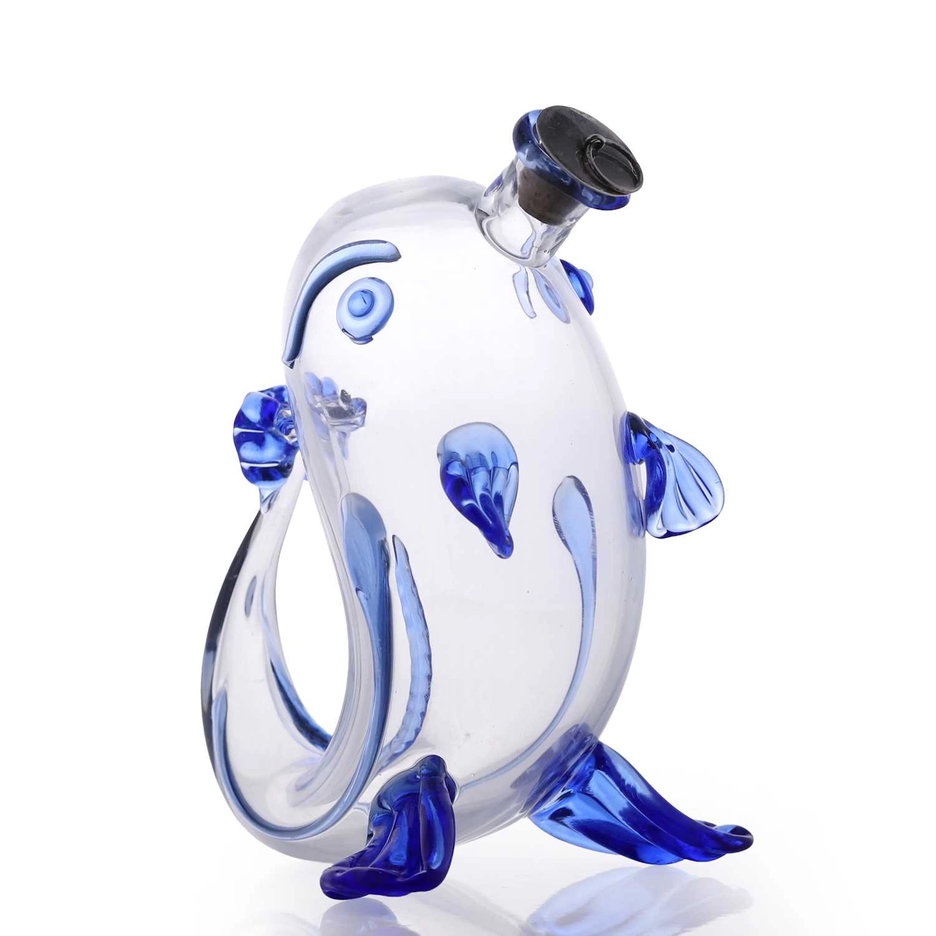 Hugo Gehlin (Swedish, 1889-1953) for Gullaskruf a 'Fish' decanter
