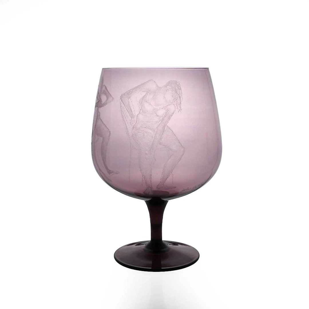 ▲ John Hutton (New Zealand-British, 1906-1978) goblet, circa 1970
