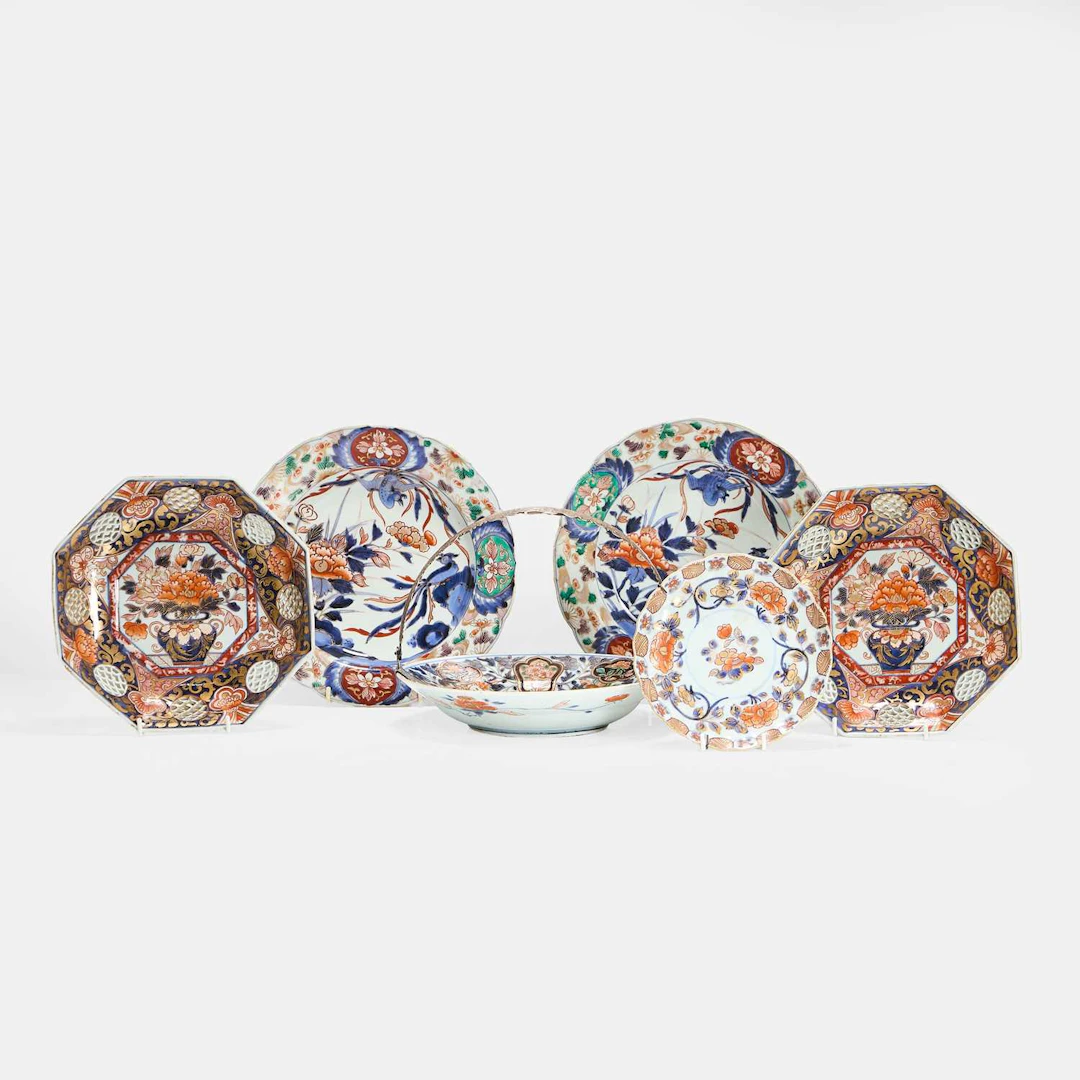 A collection of Japanese Imari plates 19th-20th century