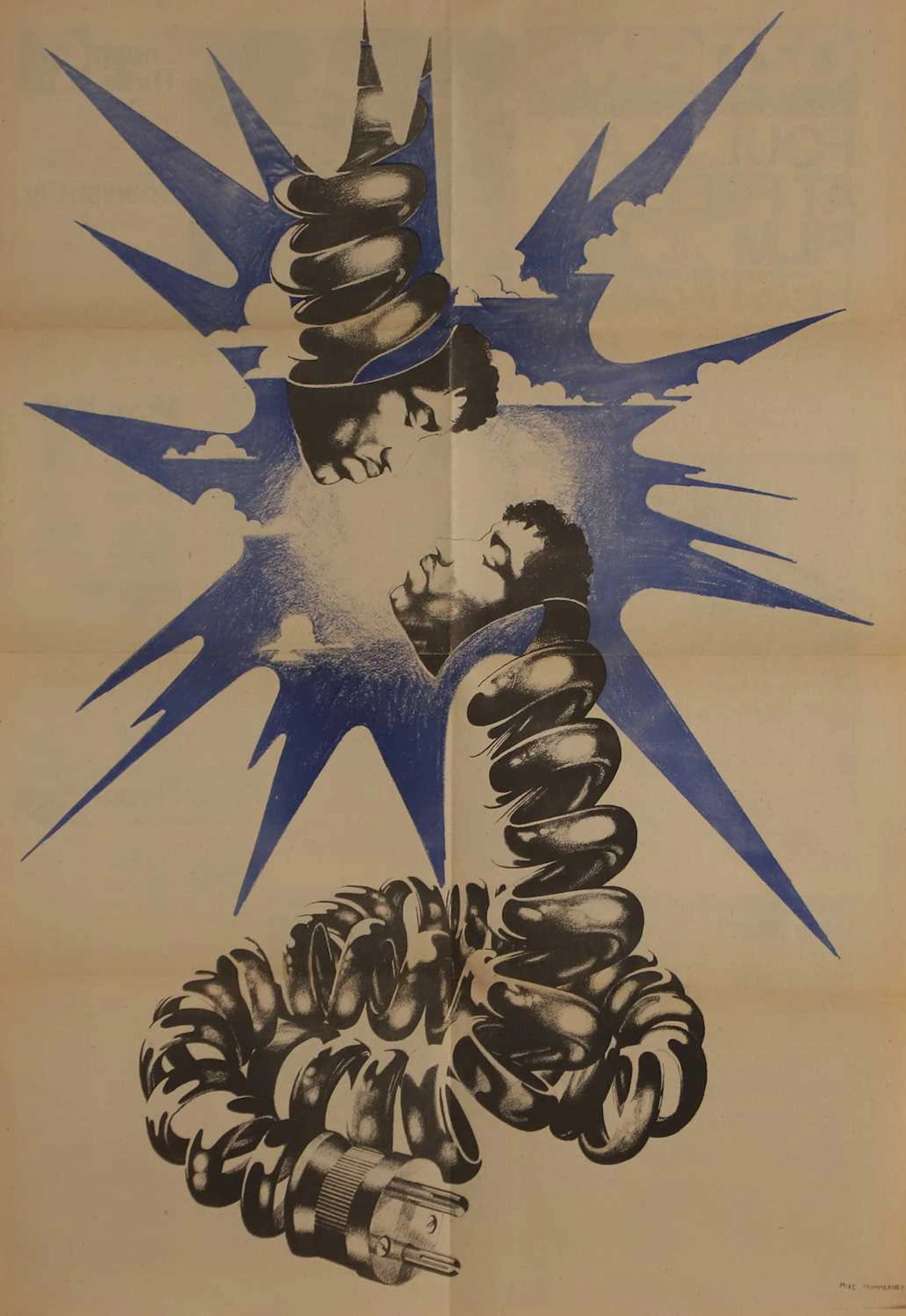 Two Jimi Hendrix poster inserts from OZ magazine no. 30, 1970 designed