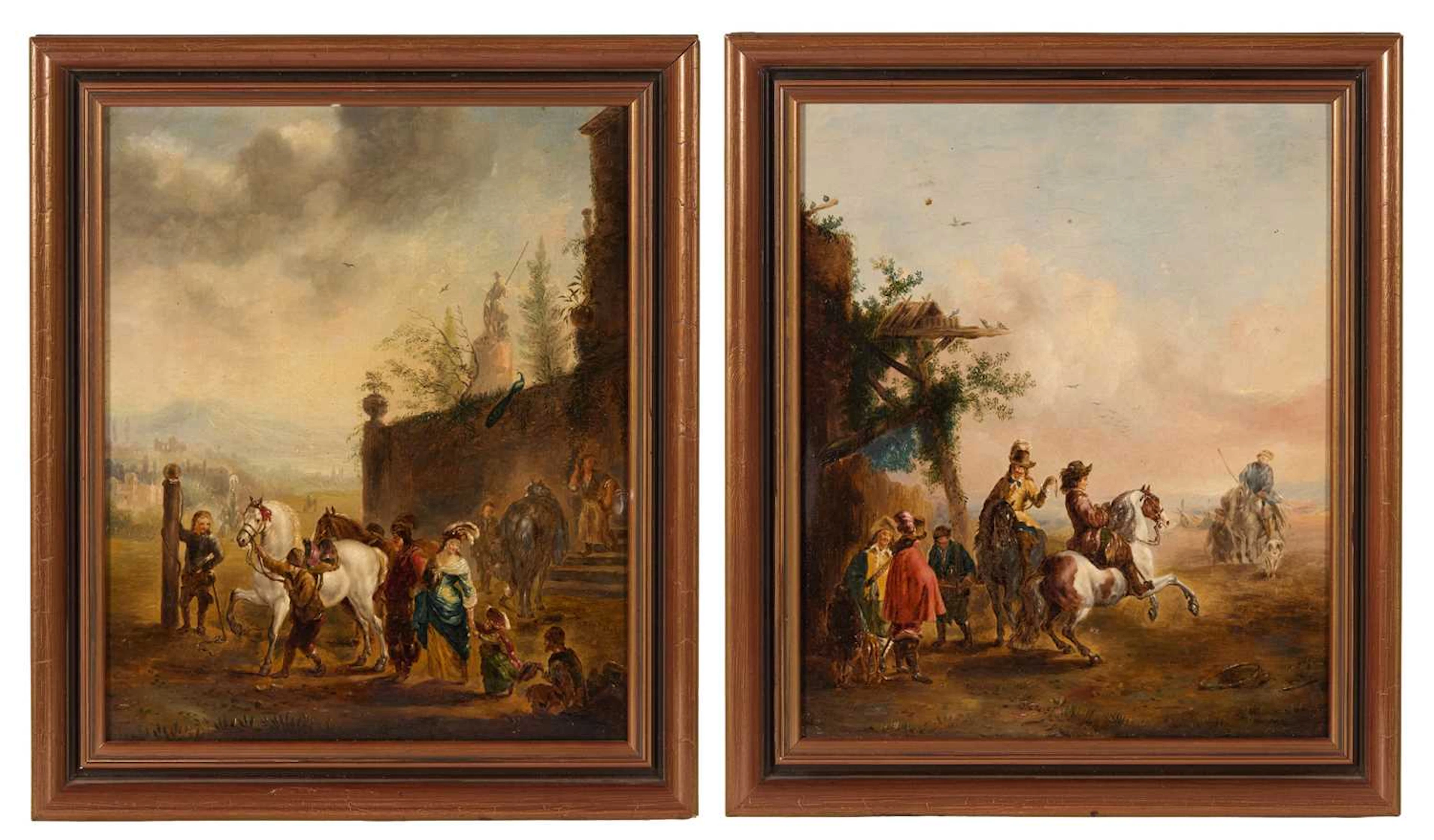 Manner of Carel van Falens Resting after a hunt
