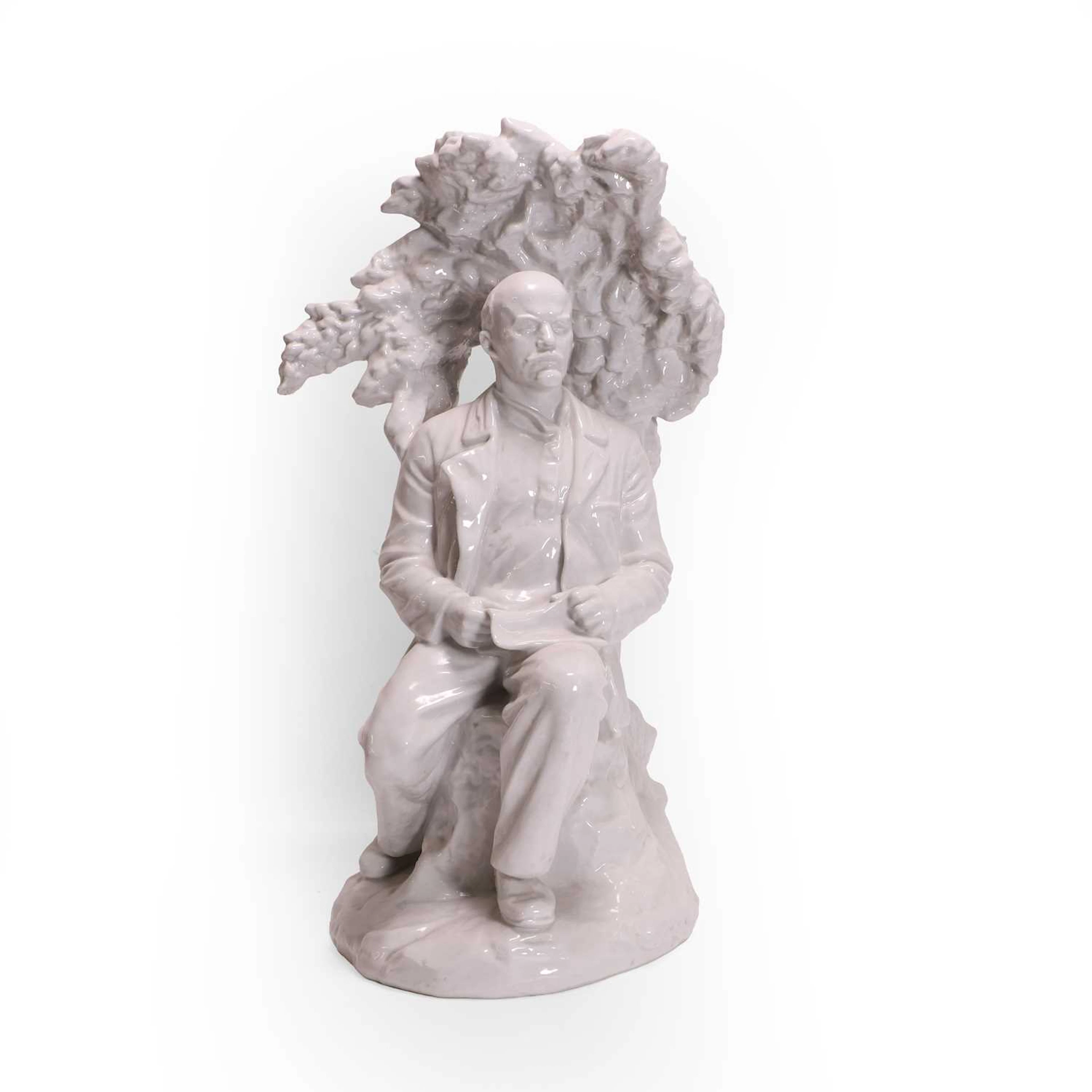 A Lomonosov porcelain model of Vladimir Lenin mid-20th century, Russian