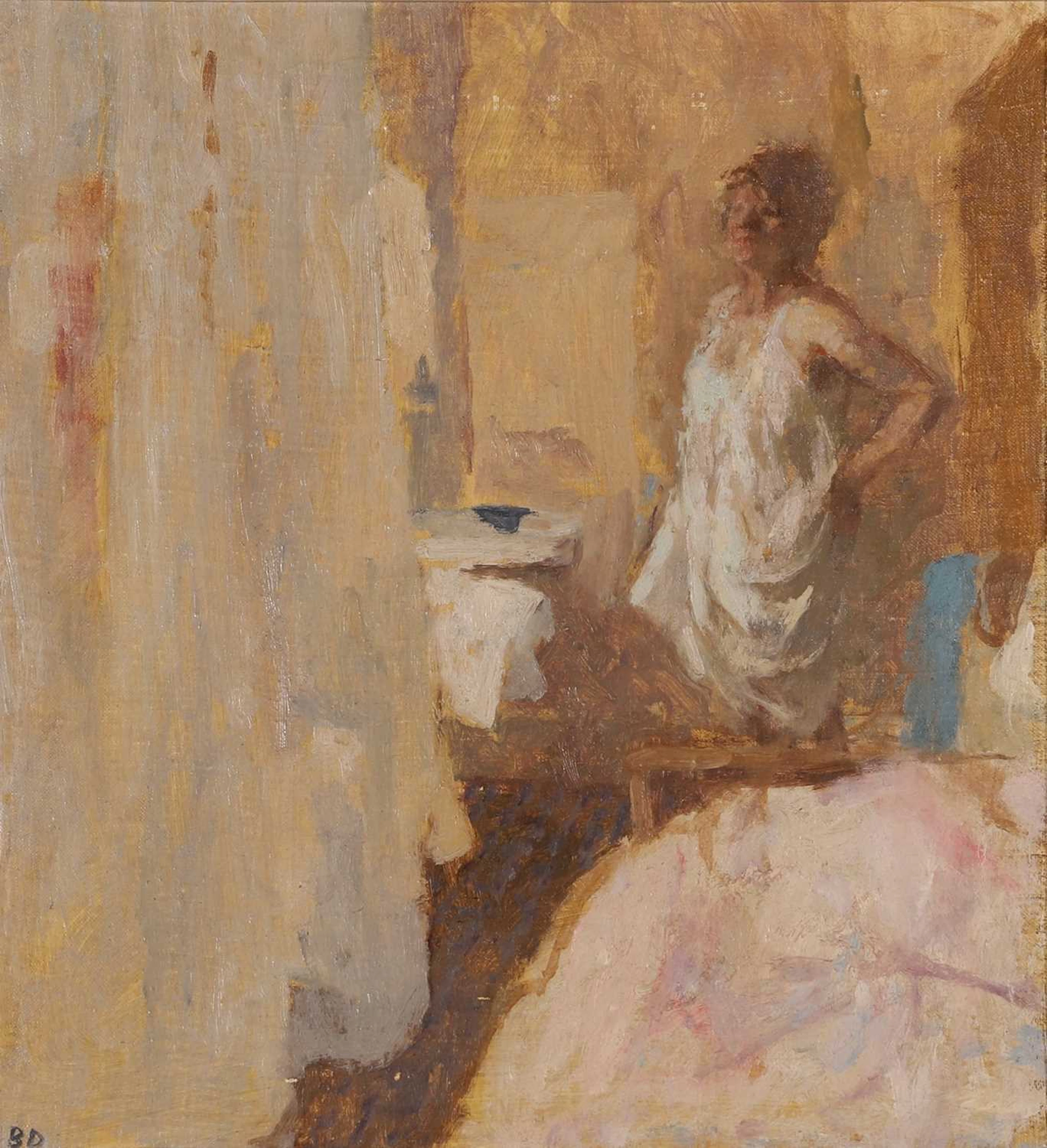 ▲ Bernard Dunstan RA (British, 1920-2017) 'The Window Curtain, Venice'