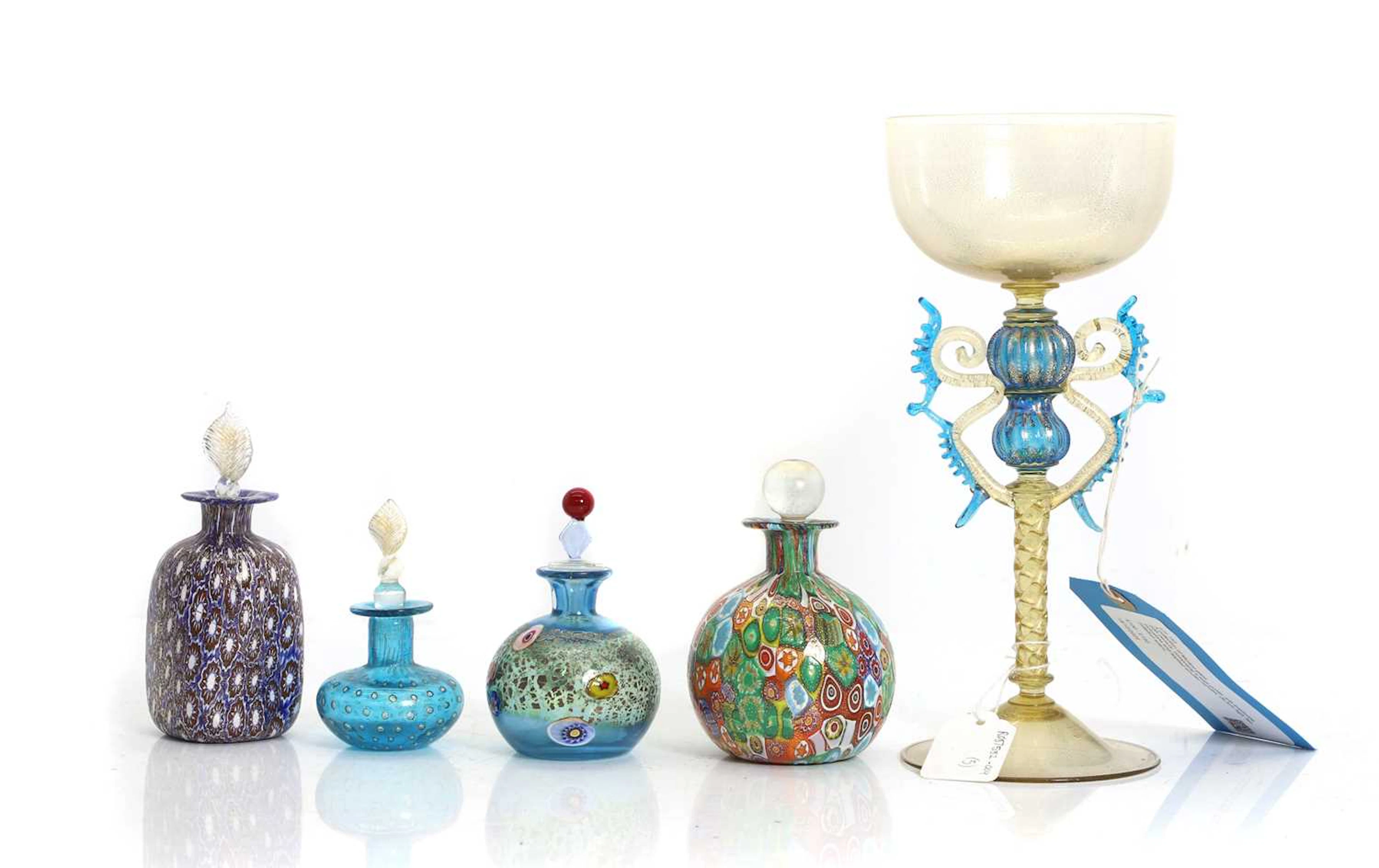 A collection of Murano glass
