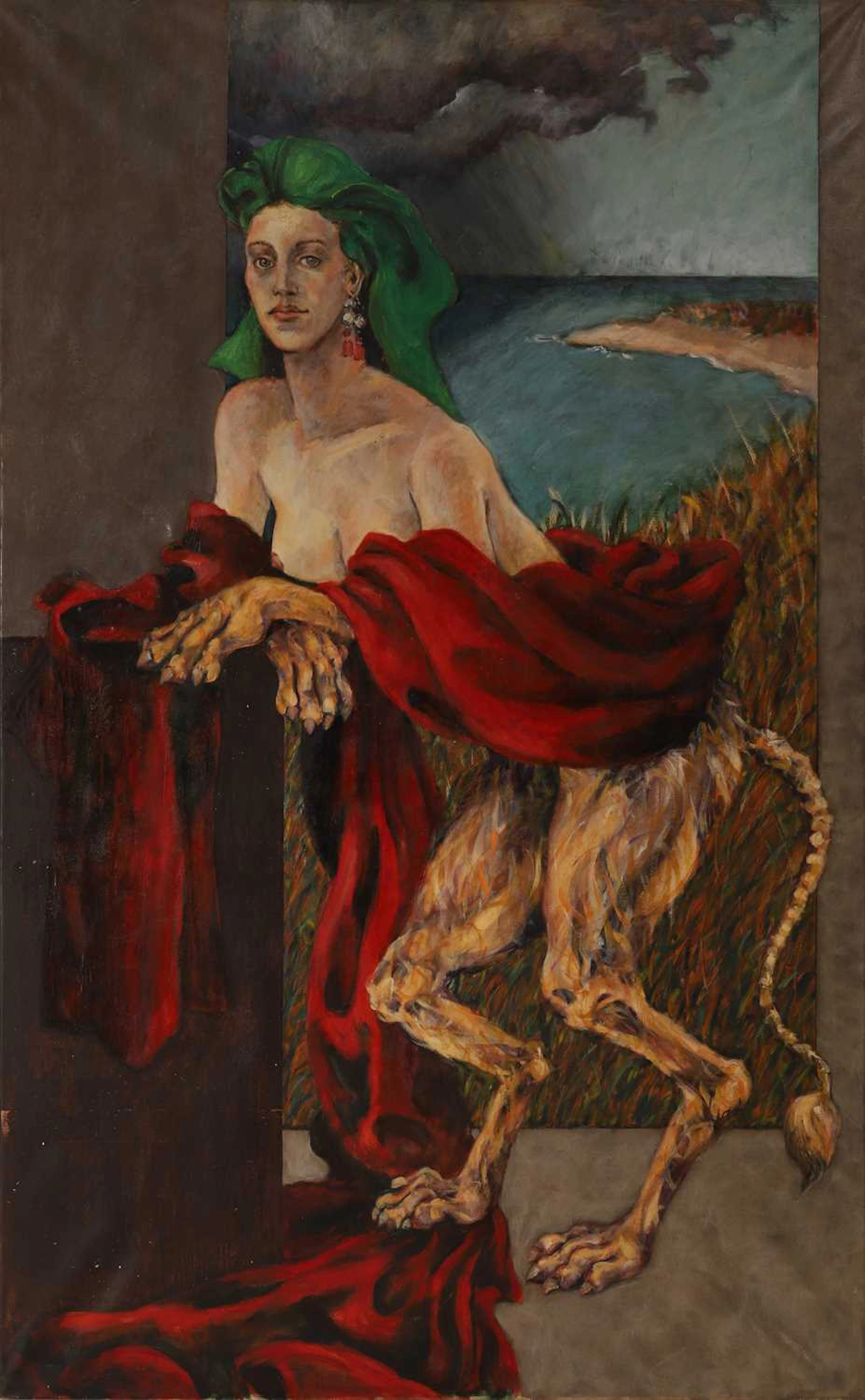 Mary Lemley (American, b.1955) Portrait of Maia Norman, the former