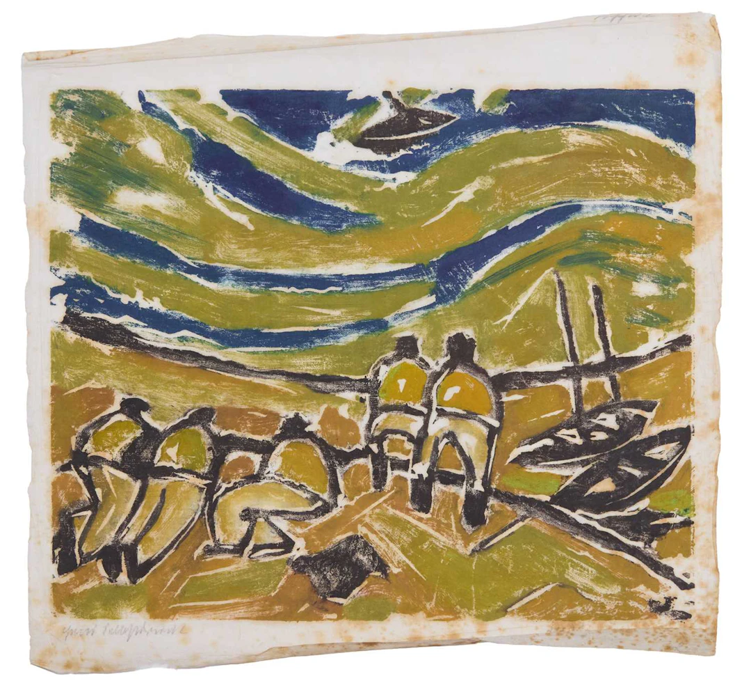 Otto Lange (German, 1879-1944) 'Fischer I', 1916